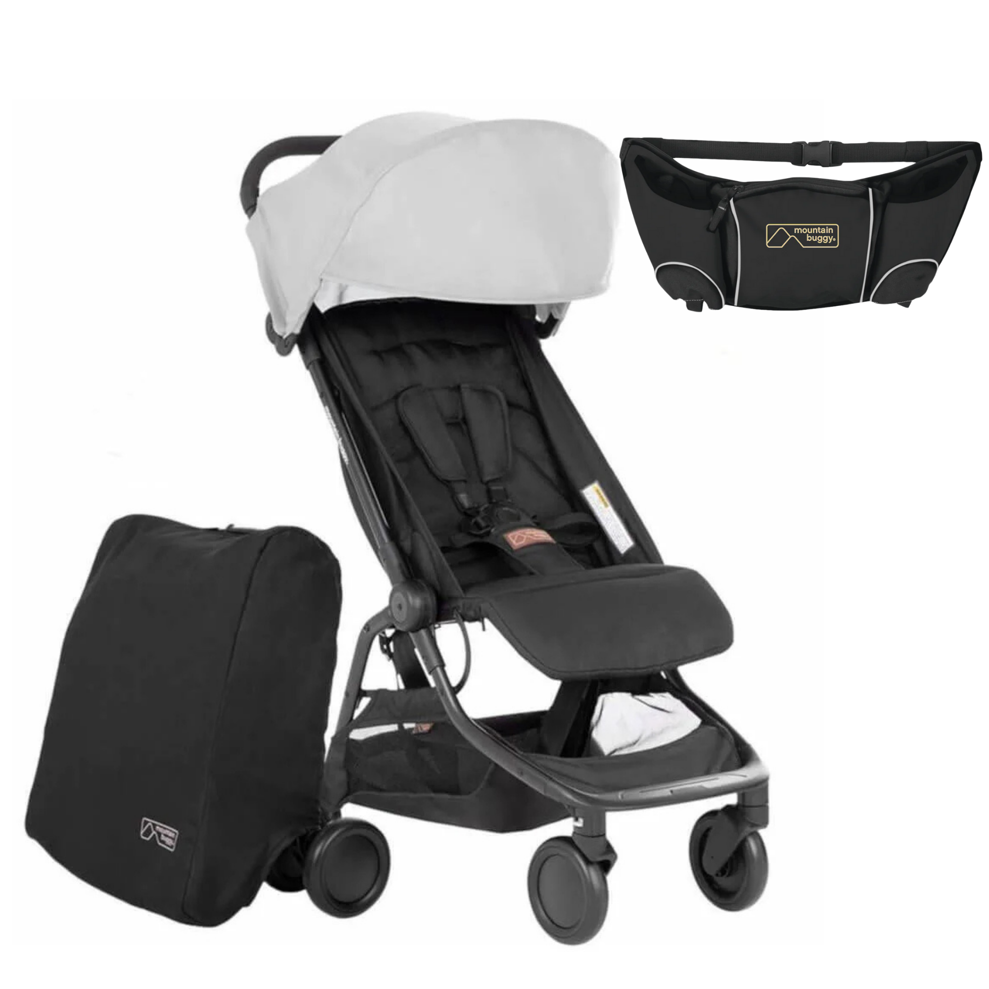 Mountain Buggy nano™ (2020+) V3 Travel Stroller FREE Buggy Pouch - Tiny Tots Baby Store 