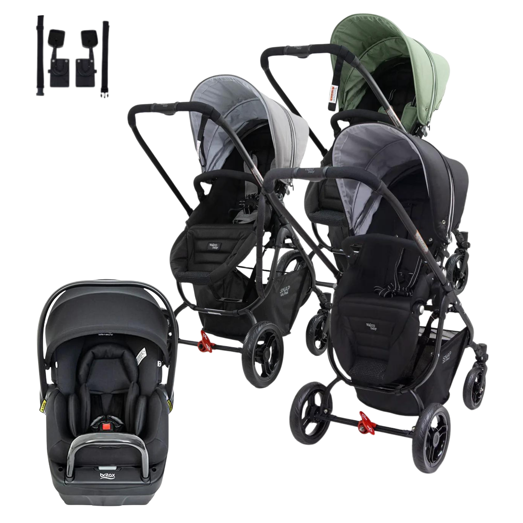 Valco baby Snap Ultra P + Britax B Pod Lite Travel System - Tiny Tots Baby Store 