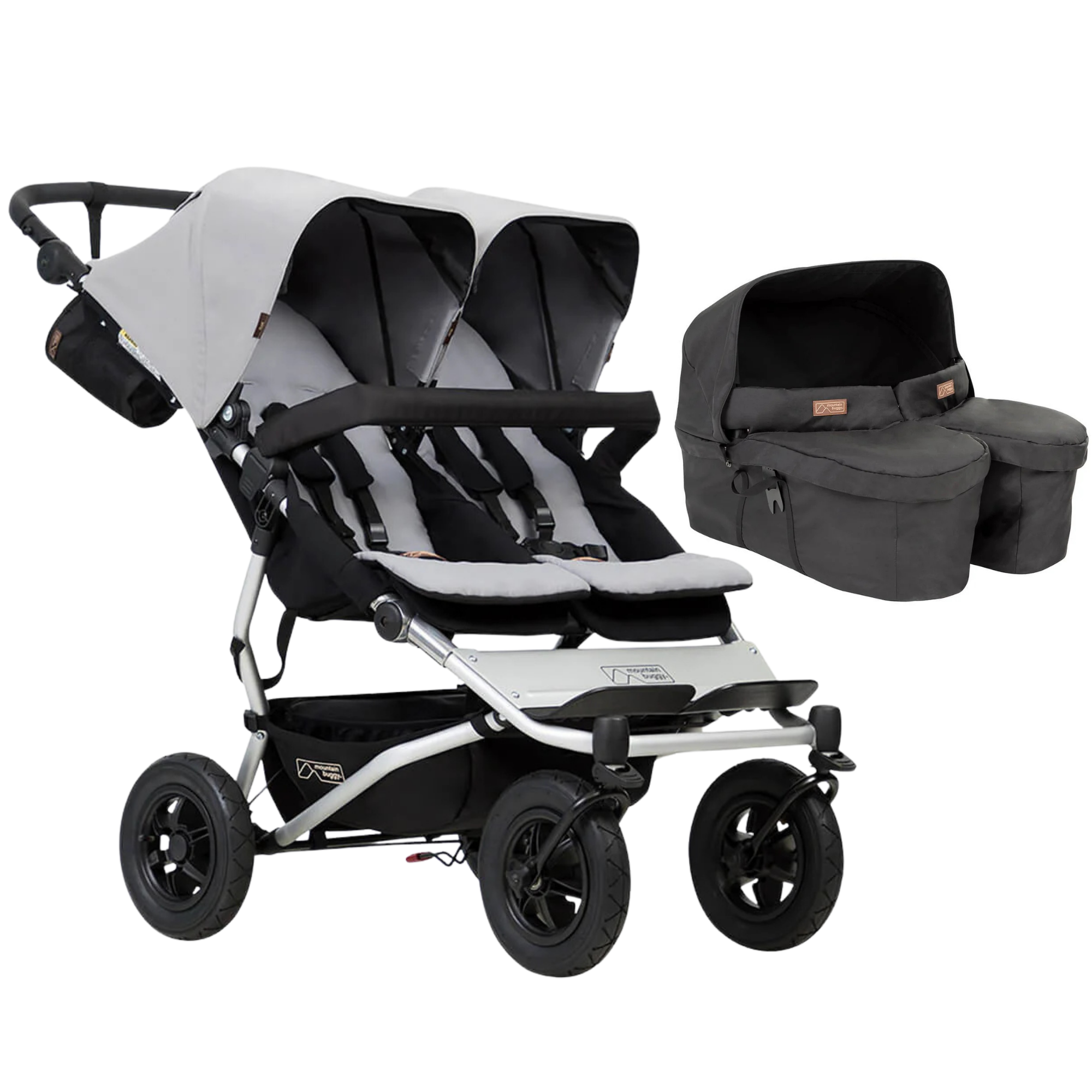 Mountain Buggy duet™ buggy and carrycot plus™ for twins bundle - Tiny Tots Baby Store 