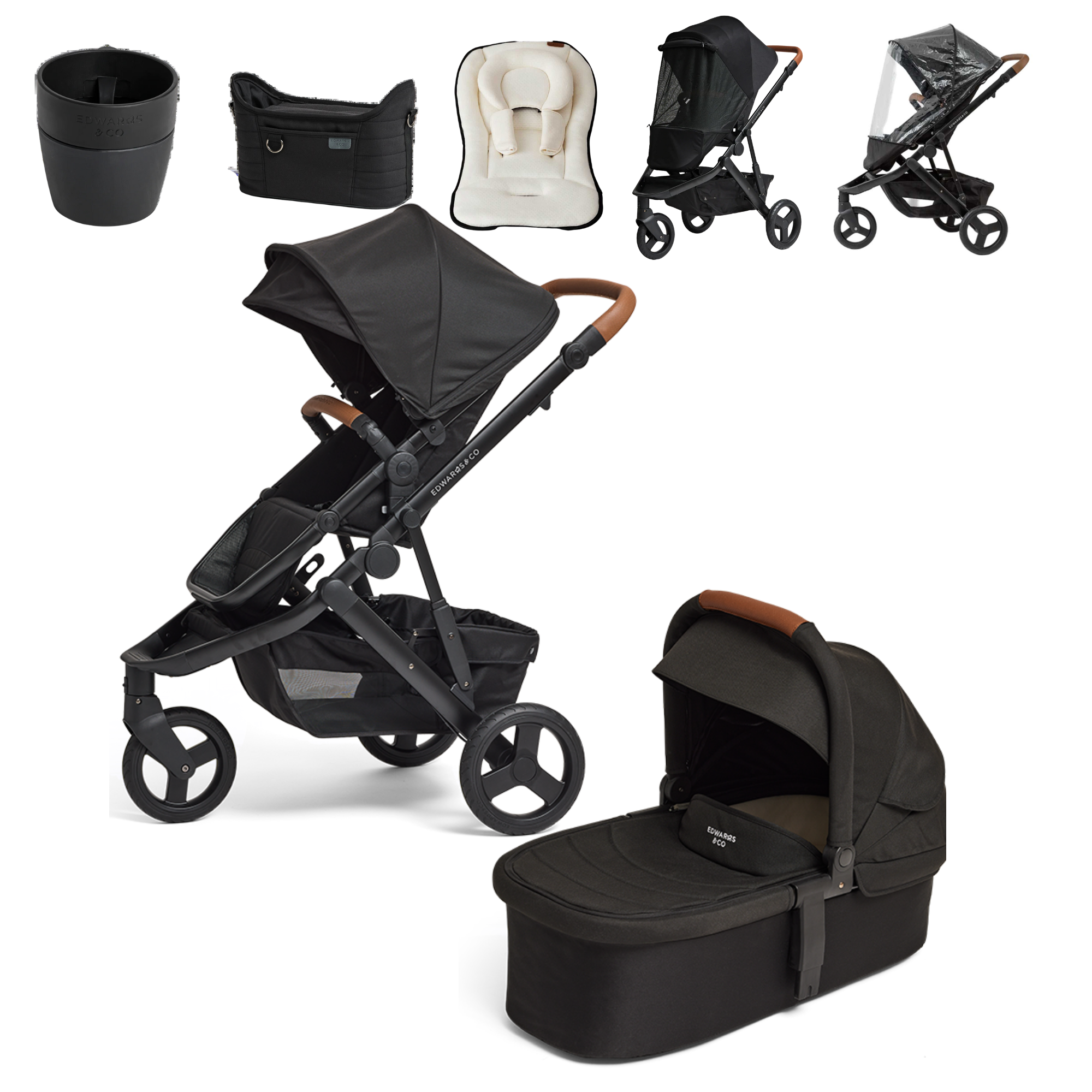 Edwards & Co Oscar M2 Stroller ULTIMATE Package - Tiny Tots Baby Store 