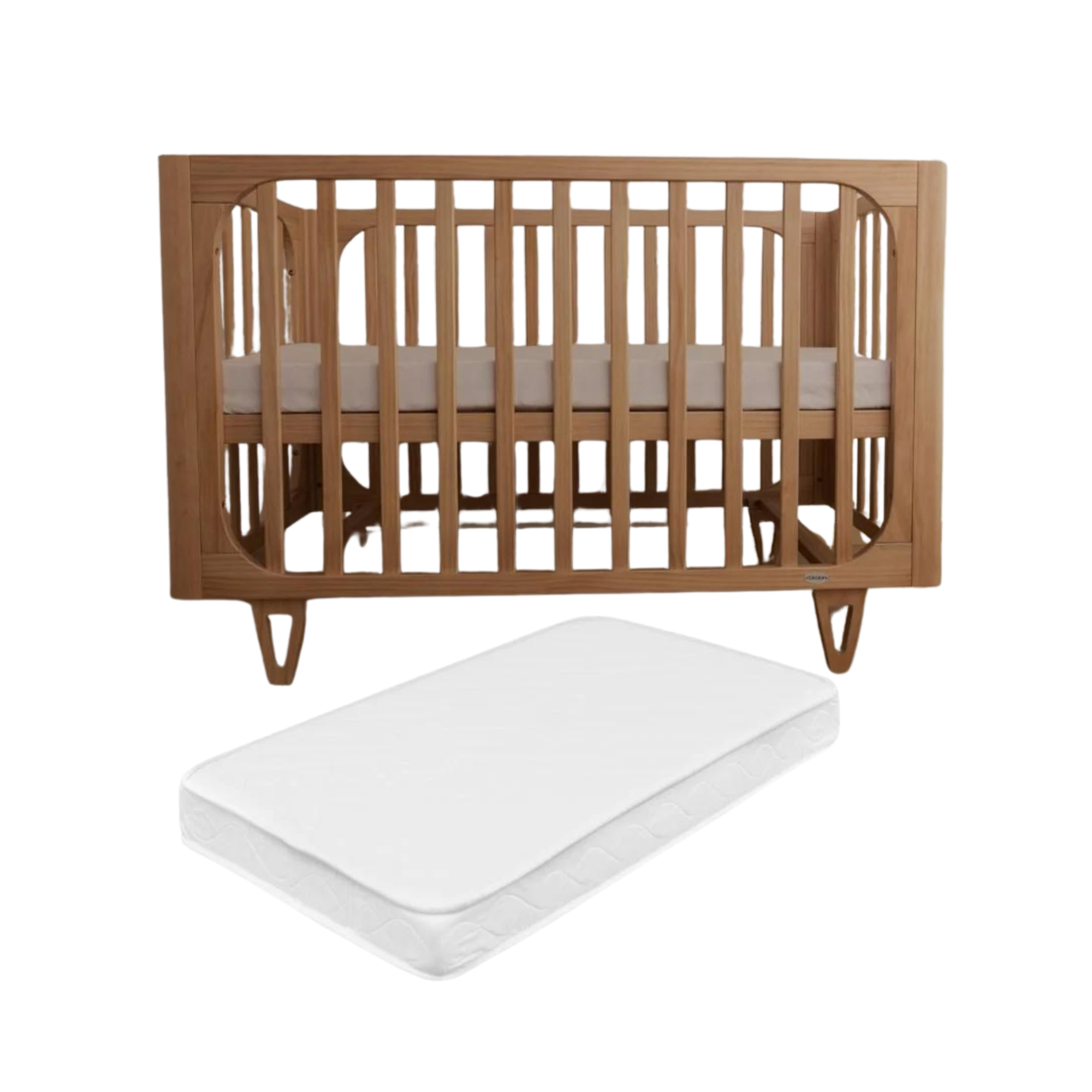COCOON Vibe Sandstone including an Australian made Inner Spring mattress - Tiny Tots Baby Store 