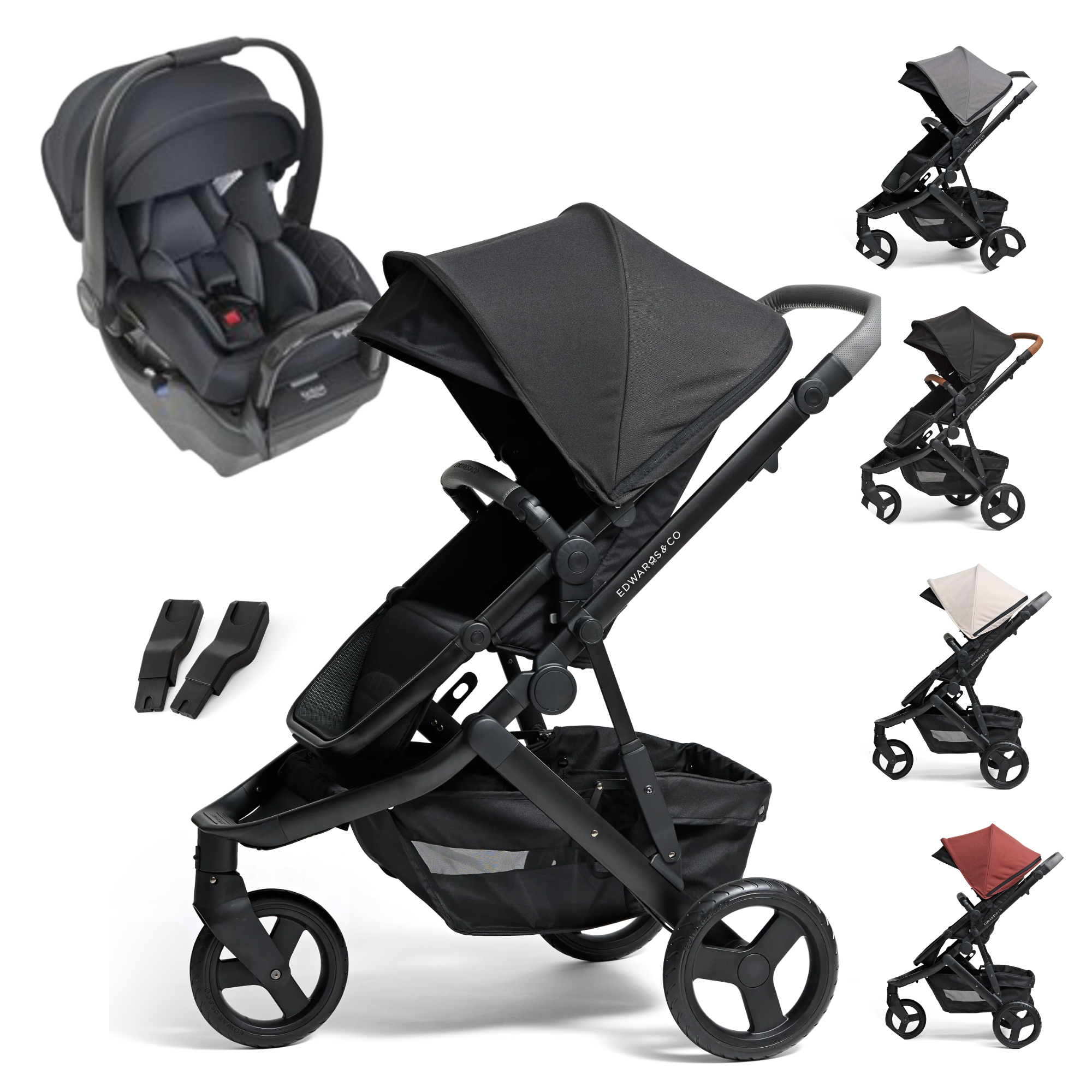 Edwards & Co Oscar M2 Stroller Travel Systems | B-Pod LITE Baby Capsule - Tiny Tots Baby Store 