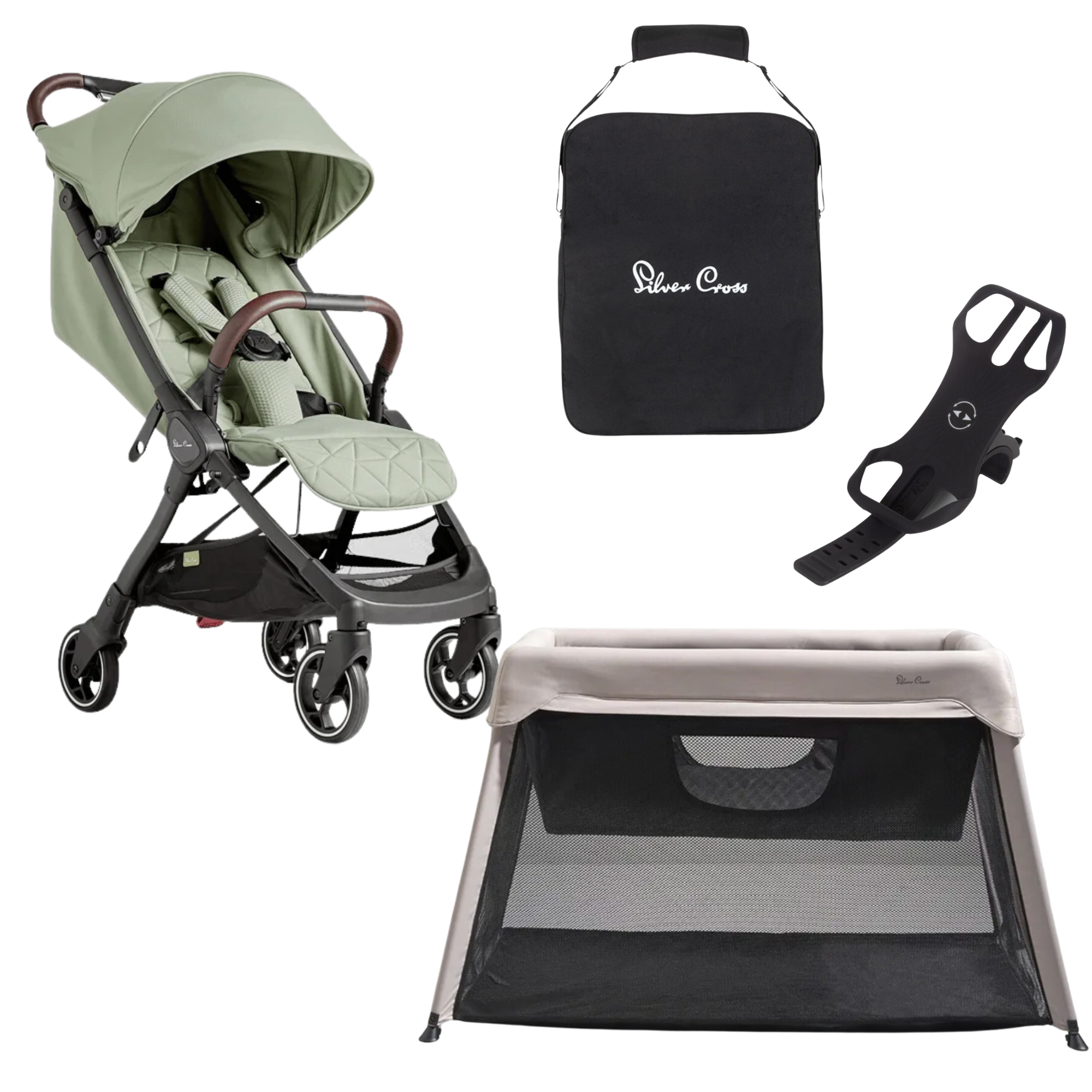 Silver Cross Clic Sage Travel Bundle - Tiny Tots Baby Store 