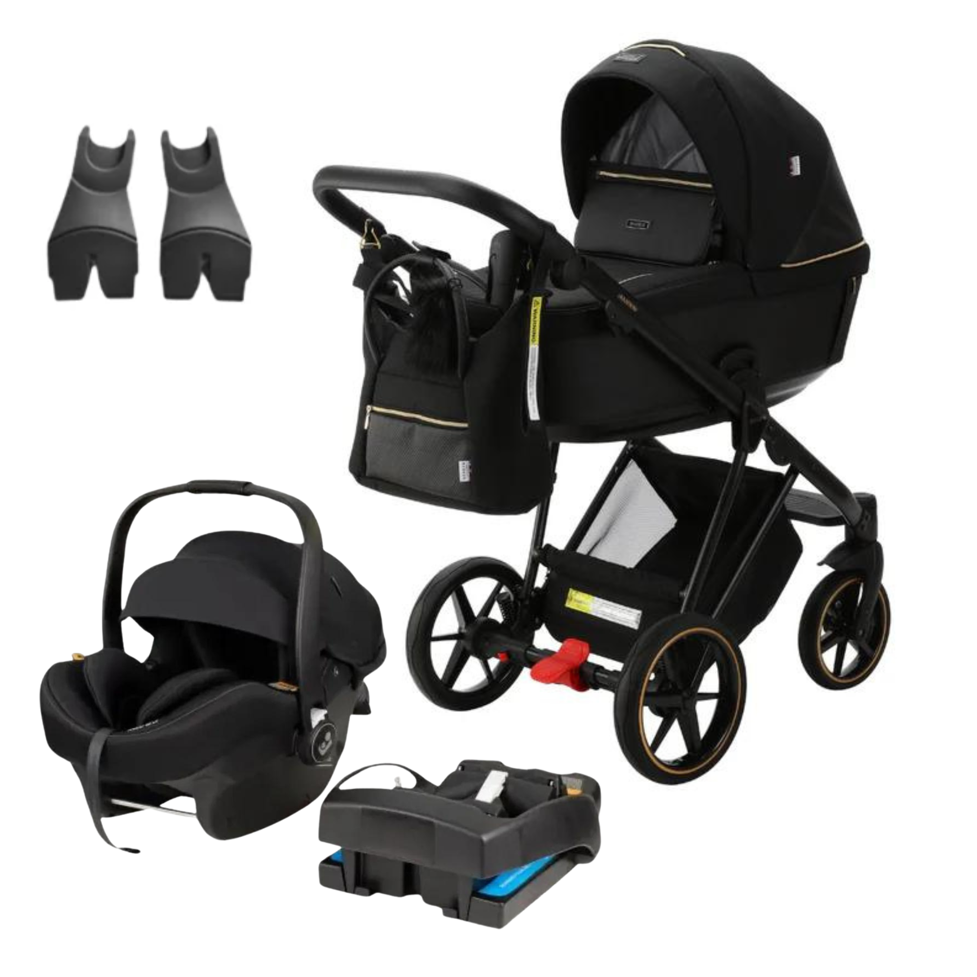 Bambini Geneva Modern Pram & Maxi Cosi Mico 12LX Capsule With Base - Tiny Tots Baby Store 