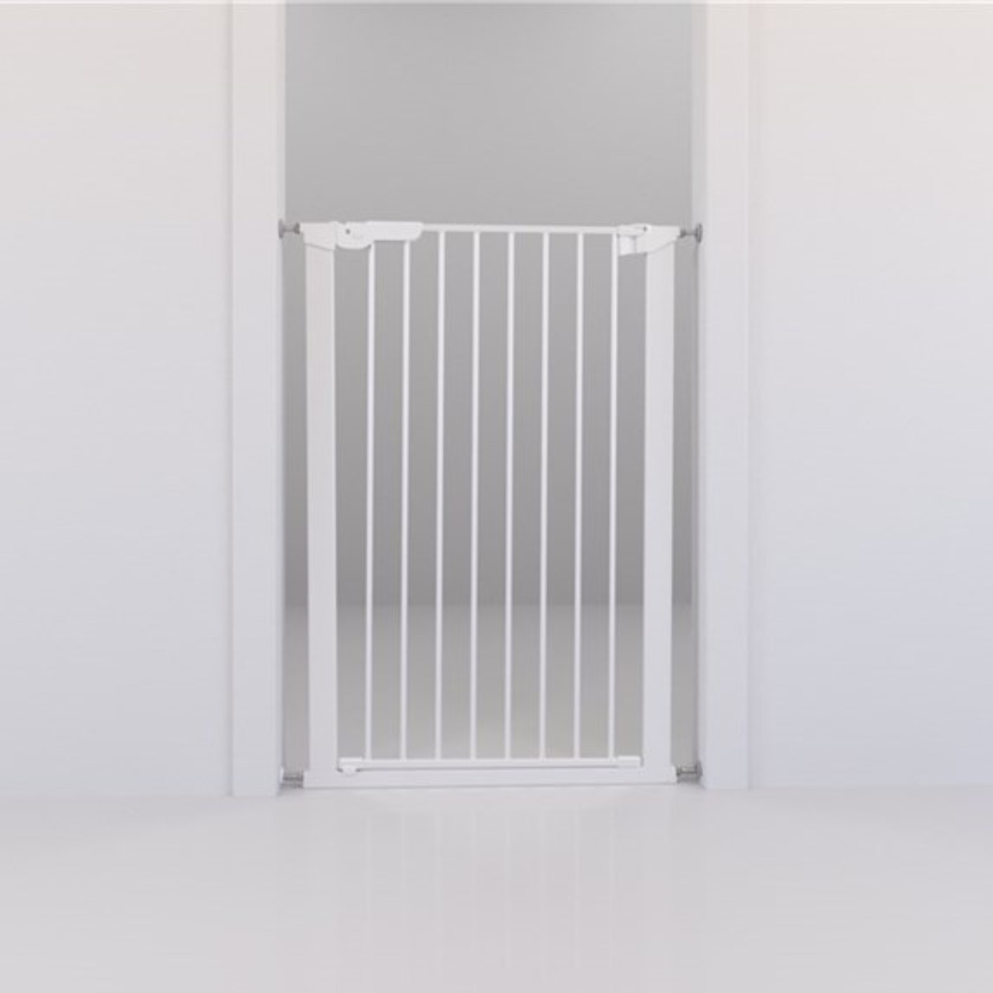 DogSpace BONNIE extra tall Pet gate metal gate WHITE - Tiny Tots Baby Store 