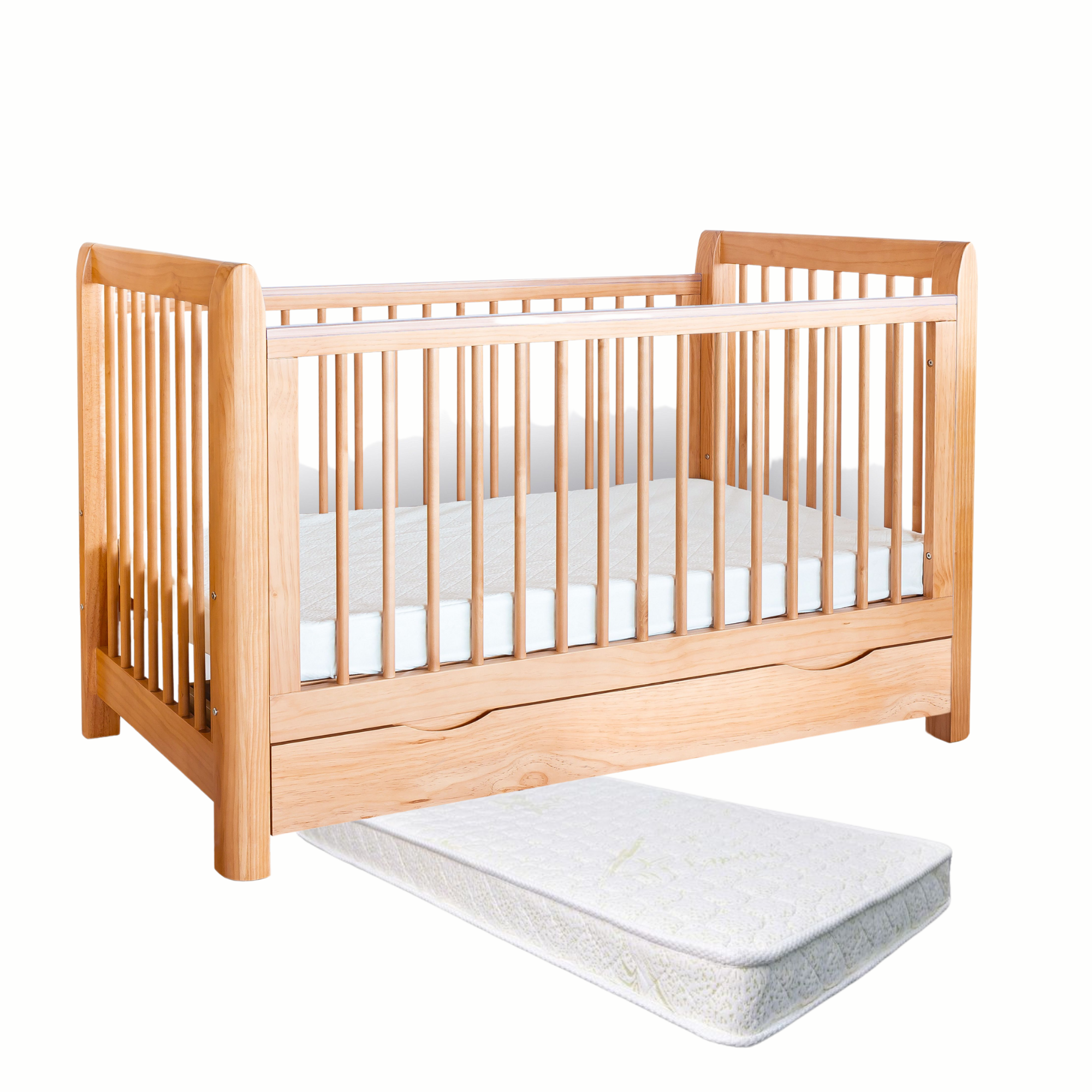 Sweet Pea Ollie cot With Luxury Mattress (ETA MidJan 2025)