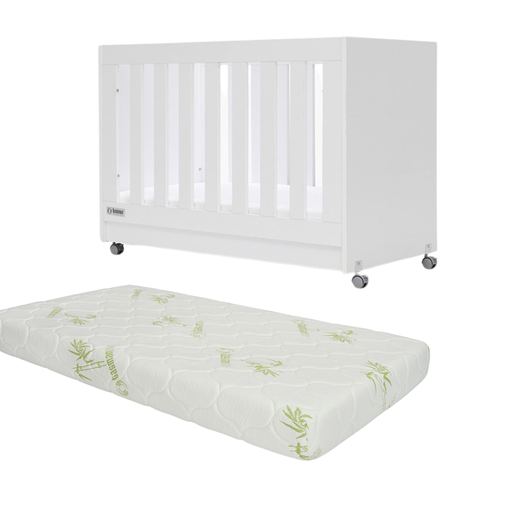 Tasman Eco Eden Compact Cot Pocket SPRING Mattress Package - Tiny Tots Baby Store 