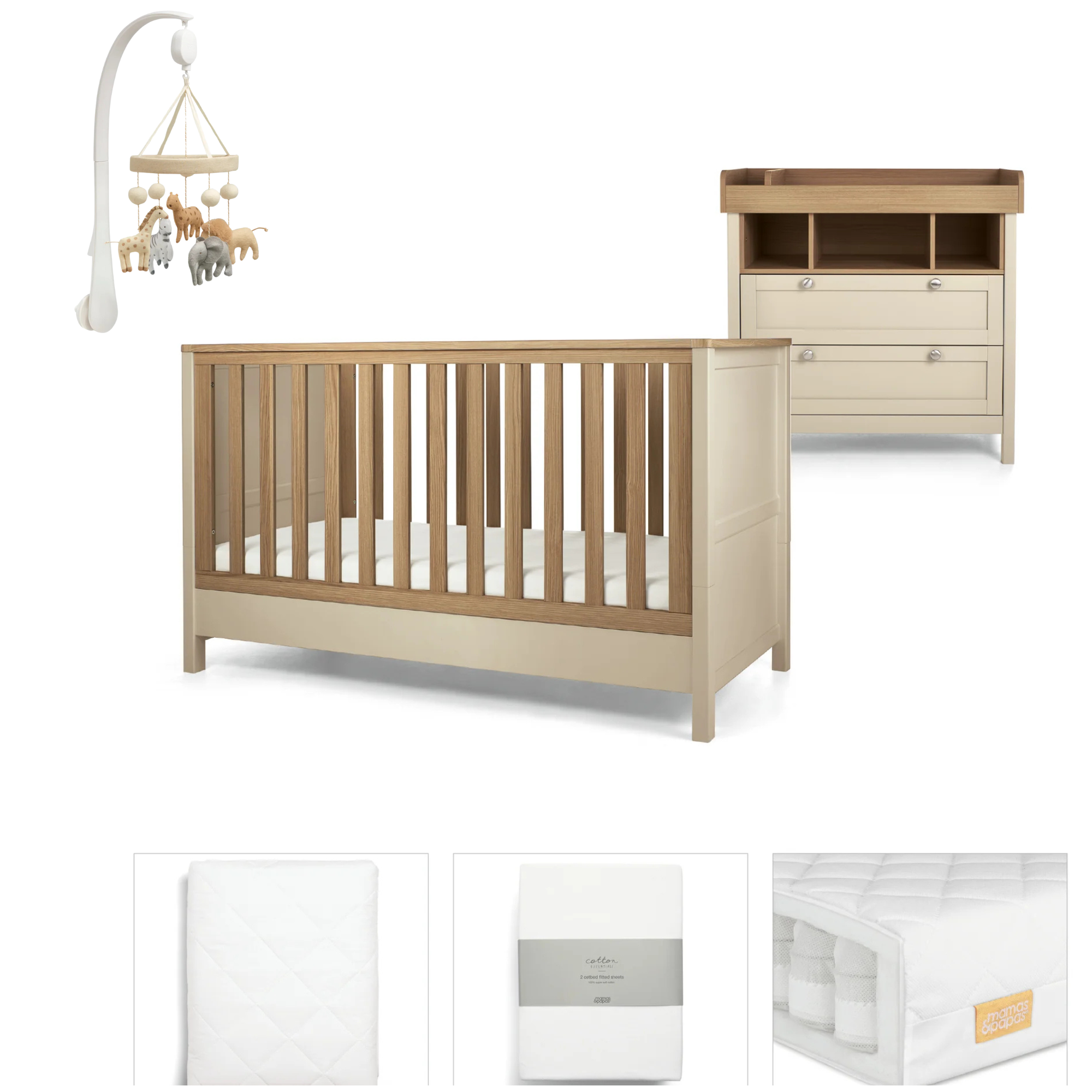 Mamas&Papas Harwell Cashmere 5 Piece Set + FREE Mobile worth $129