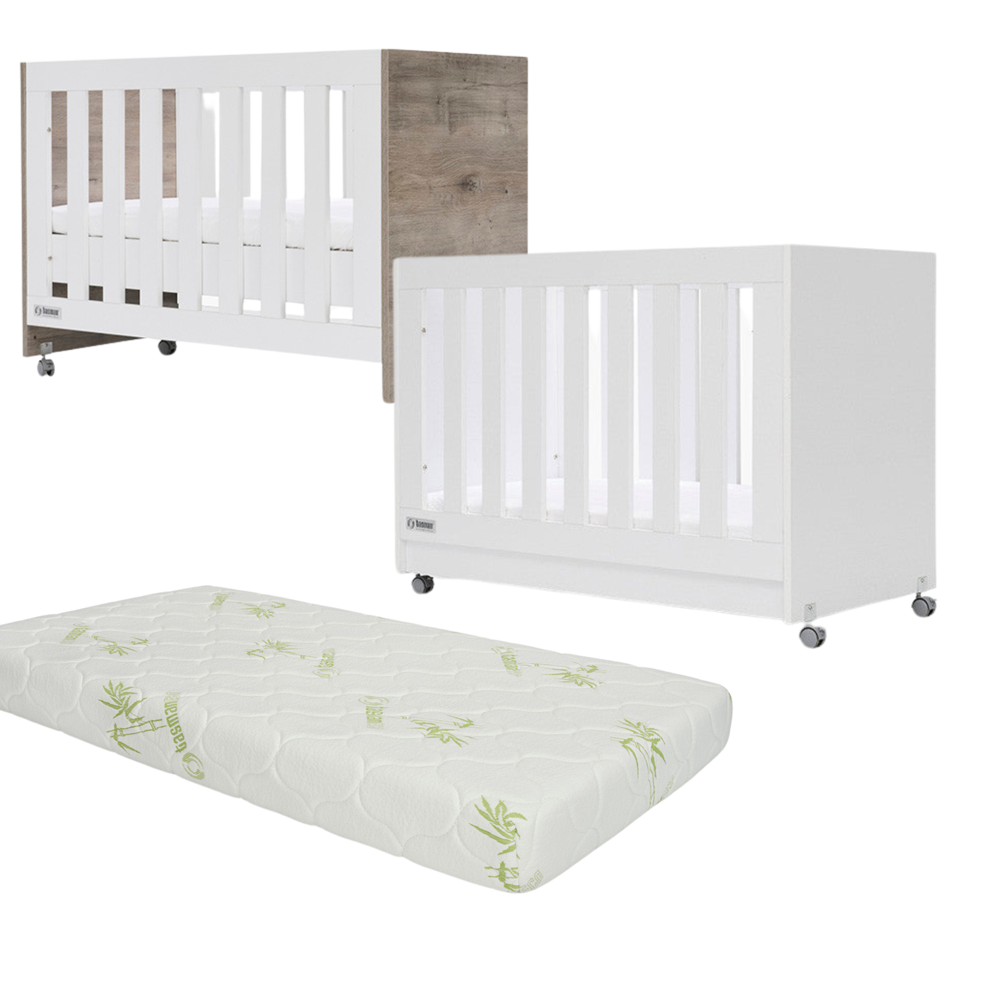 Tasman Eco Eden Compact Cot Pocket SPRING Mattress Package - Tiny Tots Baby Store 