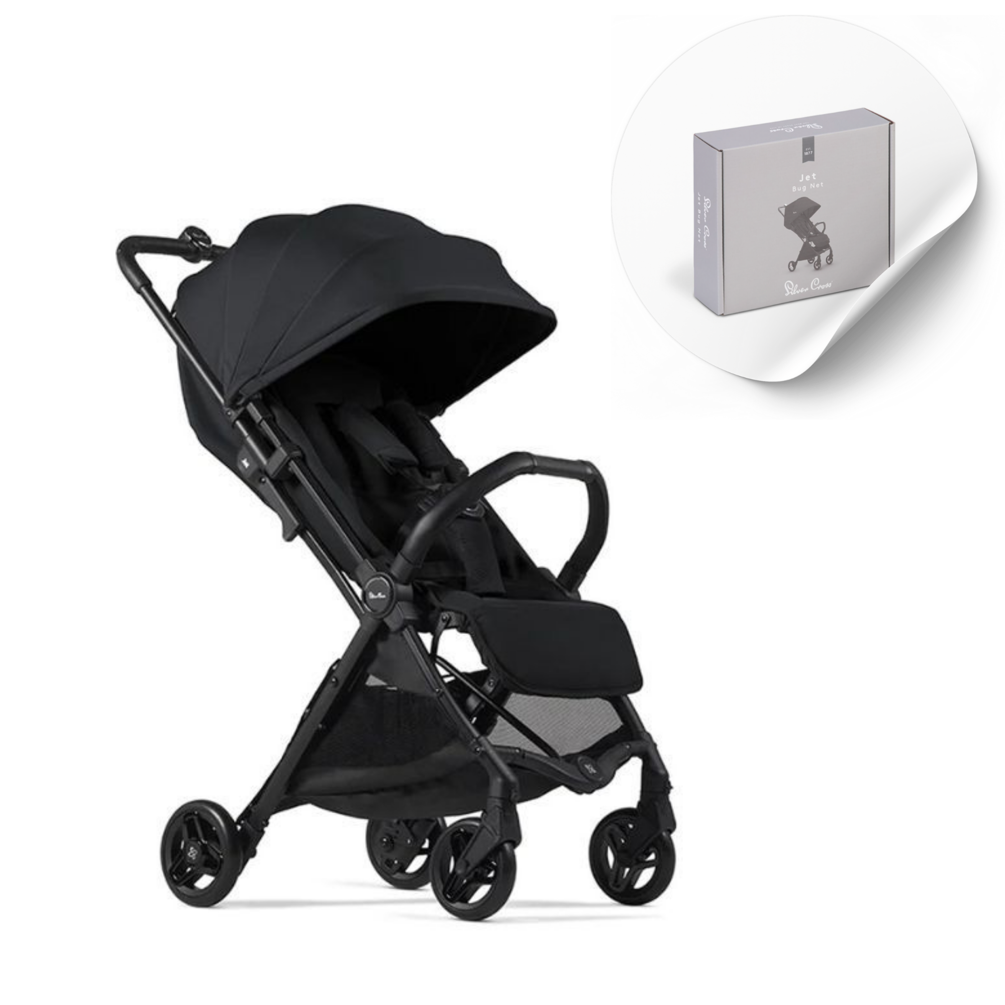 Silver Cross Jet 5 Stroller Space FREE Jet Bug Net