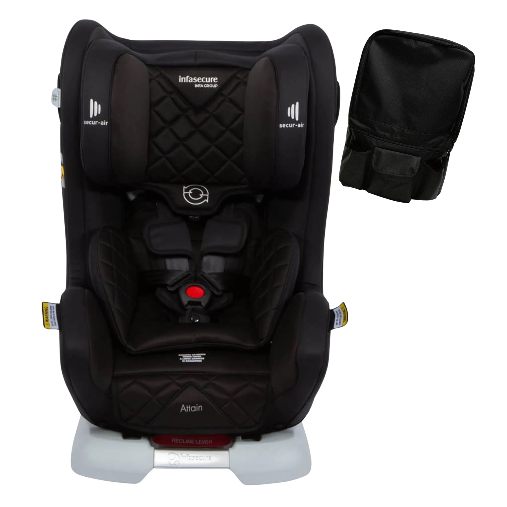 Infasecure ATTAIN More (0-4 yrs ISOFIX) Dusk FREE Tablet holder Organiser Worth $59.95