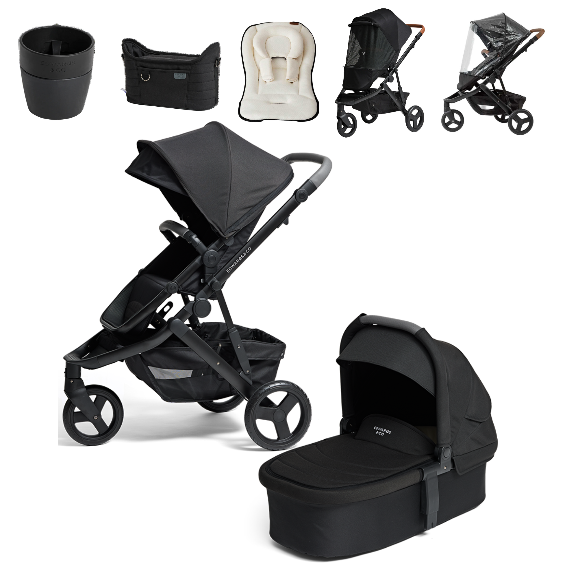 Edwards & Co Oscar M2 Stroller ULTIMATE Package - Tiny Tots Baby Store 