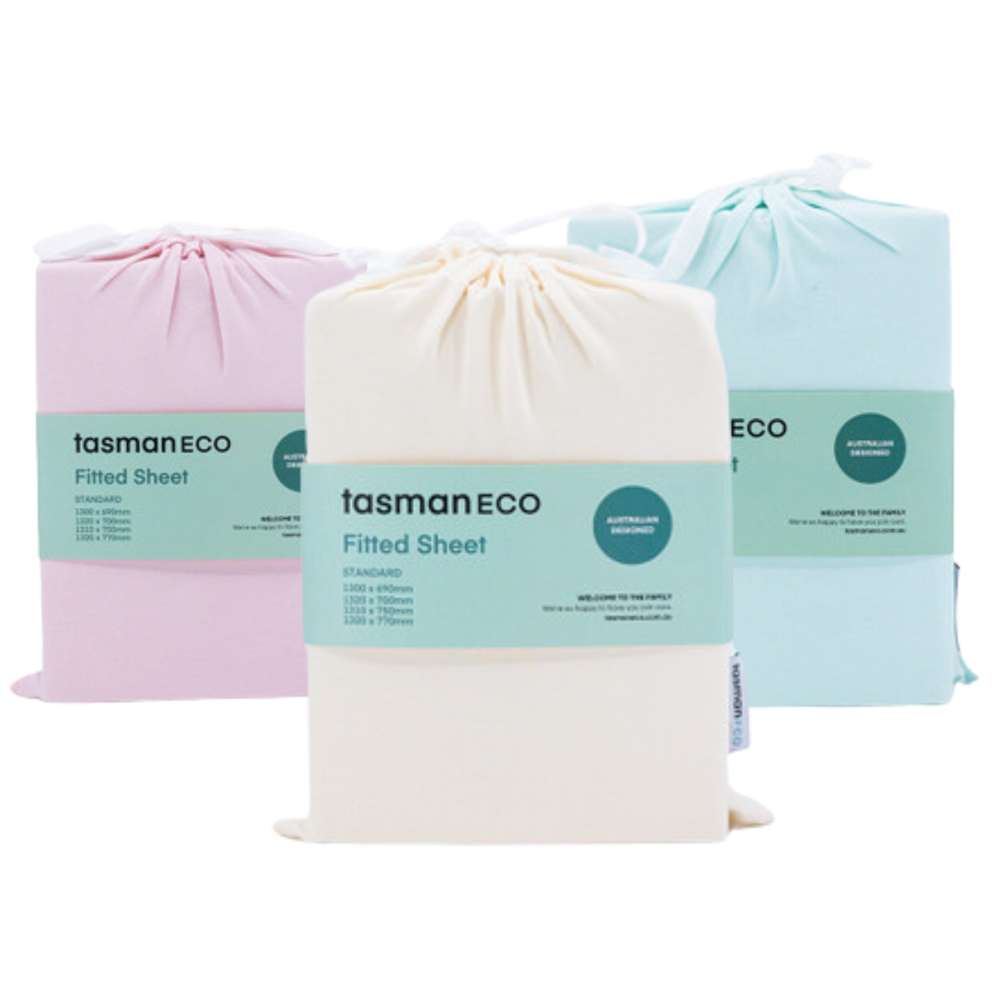 Tasman Eco Fitted sheets - Tiny Tots Baby Store 