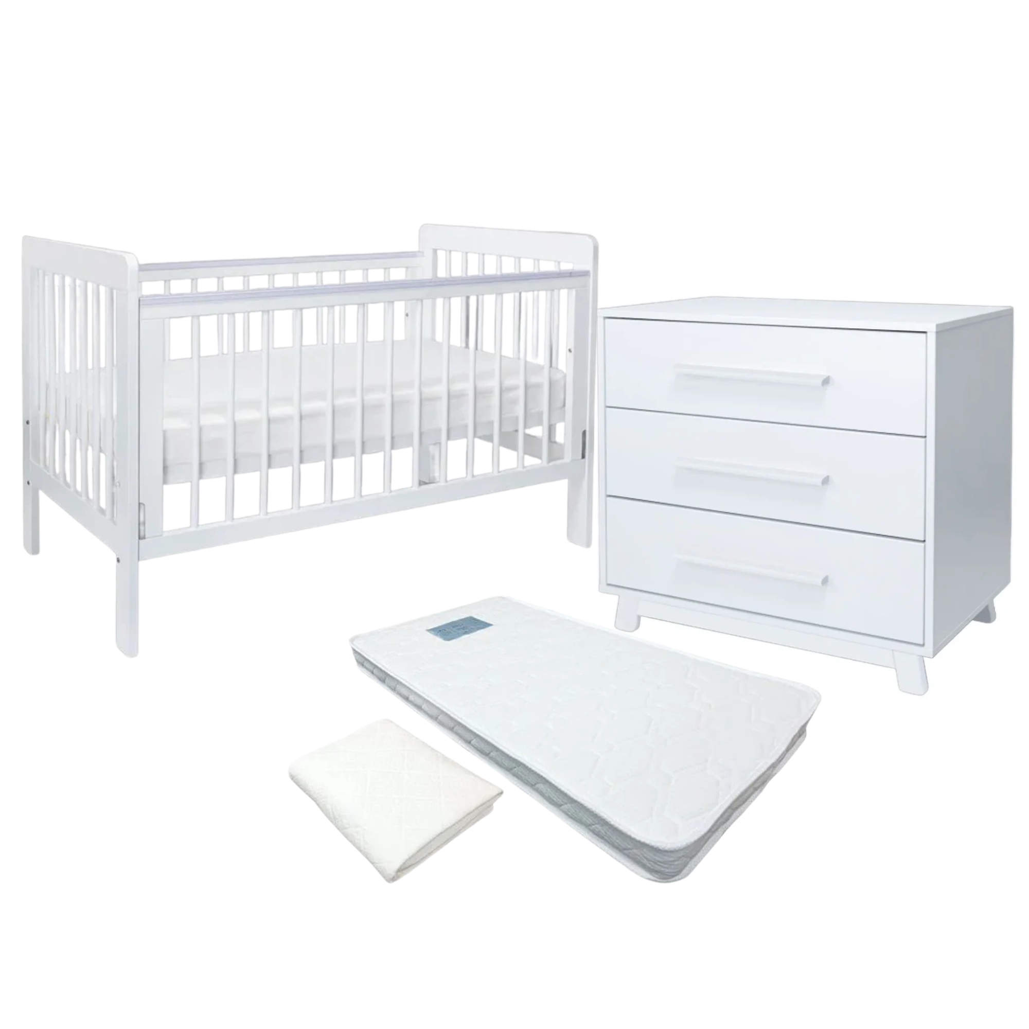 Sweet Pea Anita Cot and Chest Package Free Mattress Protector - Tiny Tots Baby Store 