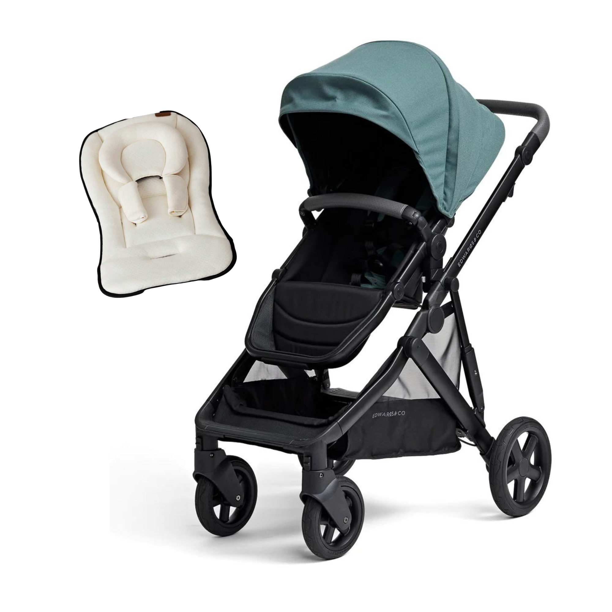 Edwards & Co Olive Stroller FREE Infant Insert (sale ends 21/6) - Tiny Tots Baby Store 