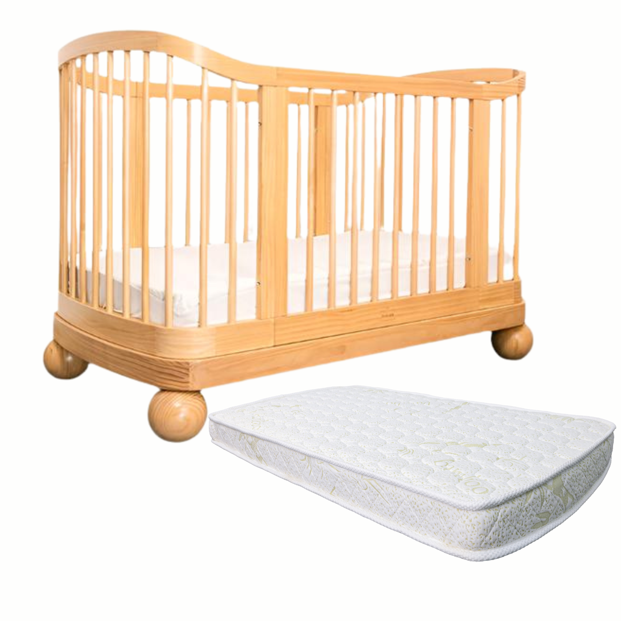 Sweet Pea Madison cot with Luxury Oval Mattress Package  ( ETA Early Jan)