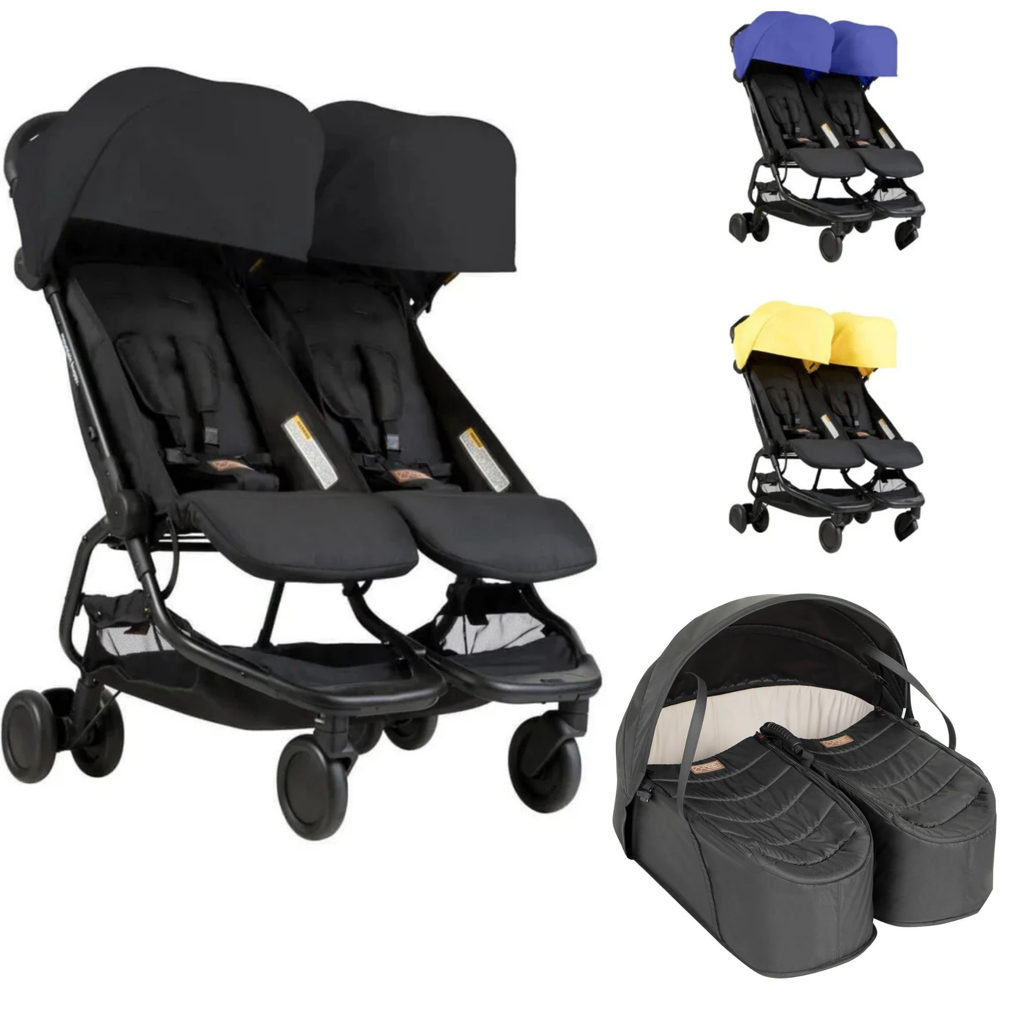 Mountain Buggy nano duo™ with cocoon™ for twins bundle - Tiny Tots Baby Store 