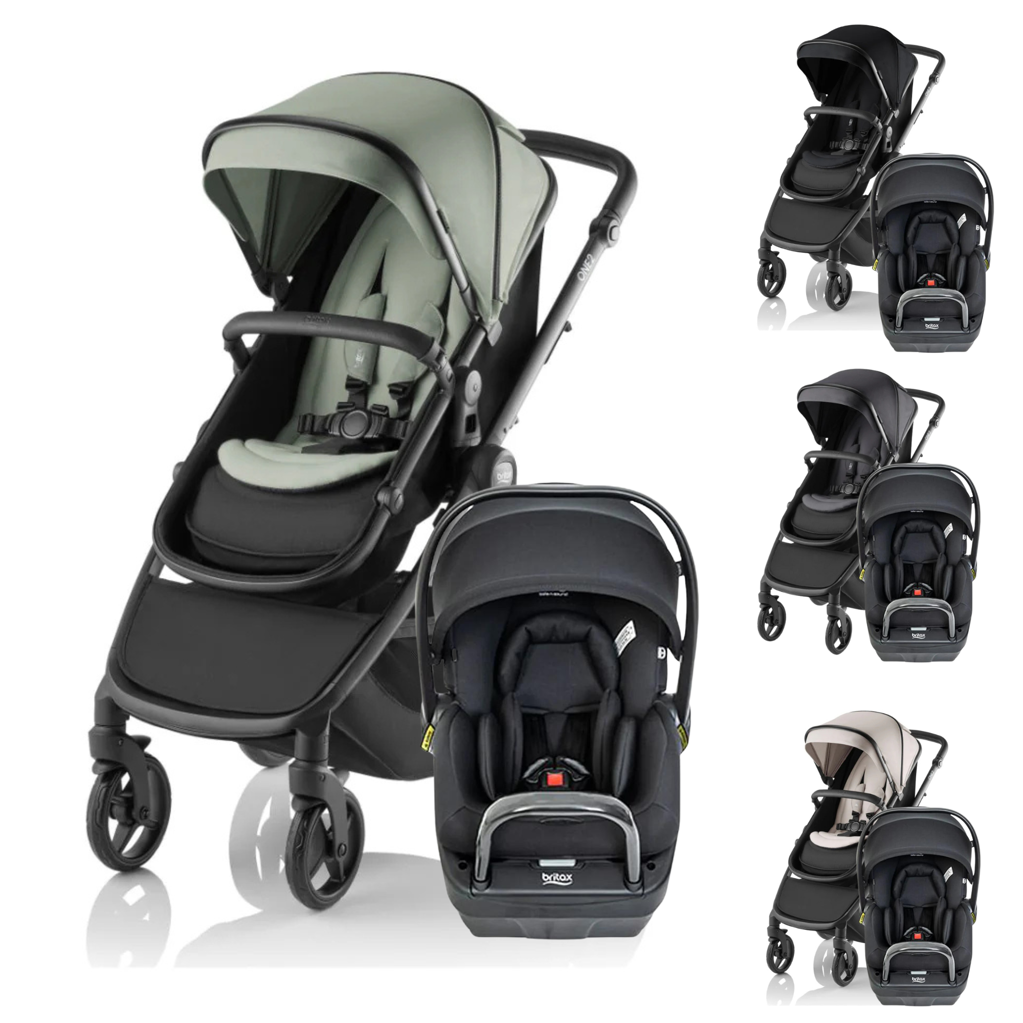 Britax One2 Stroller and BPod Lite Package FREE Capsule adapters - Tiny Tots Baby Store 