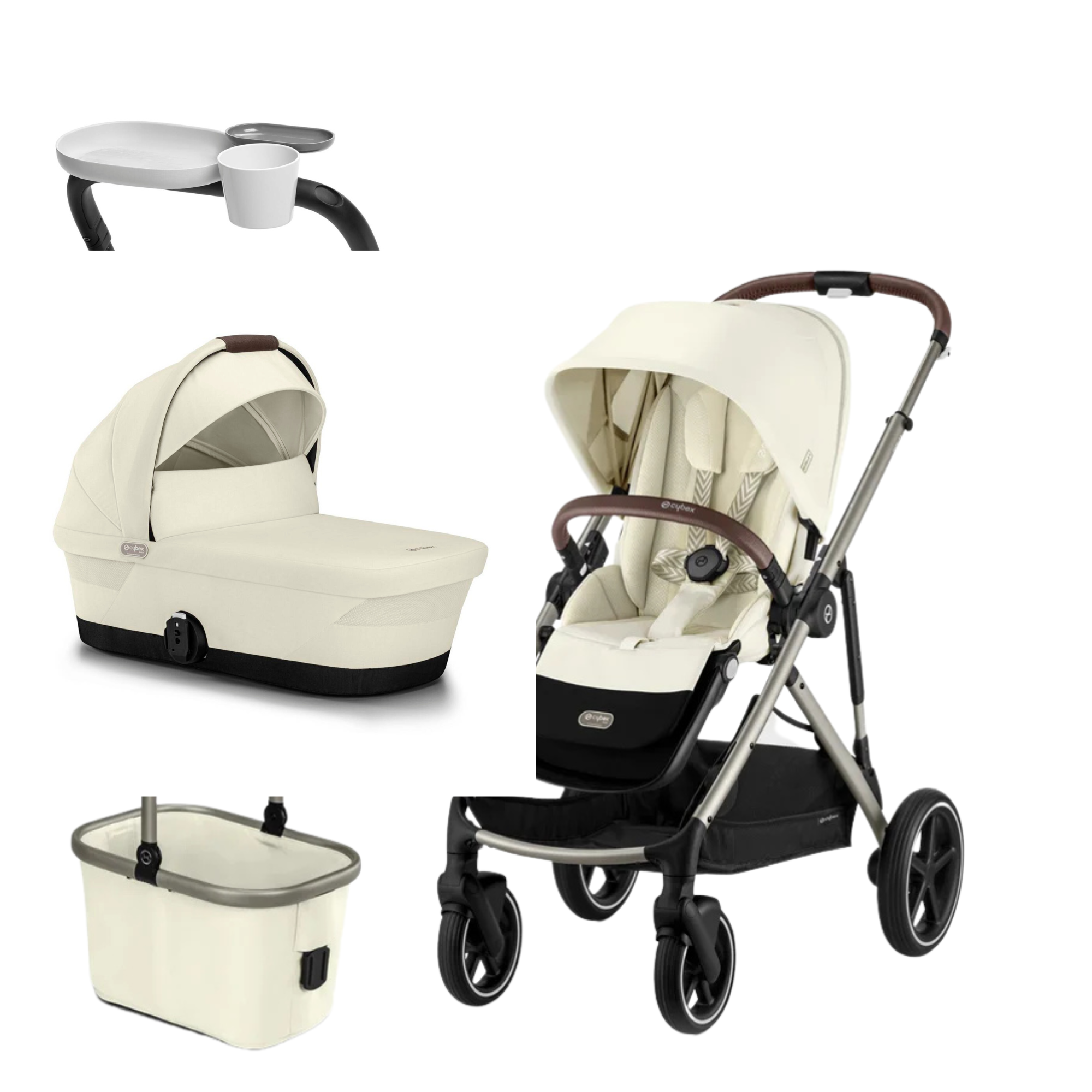 Cybex Gazelle S Pram and Bassinet Package Limited time FREE Snack tray - Tiny Tots Baby Store 