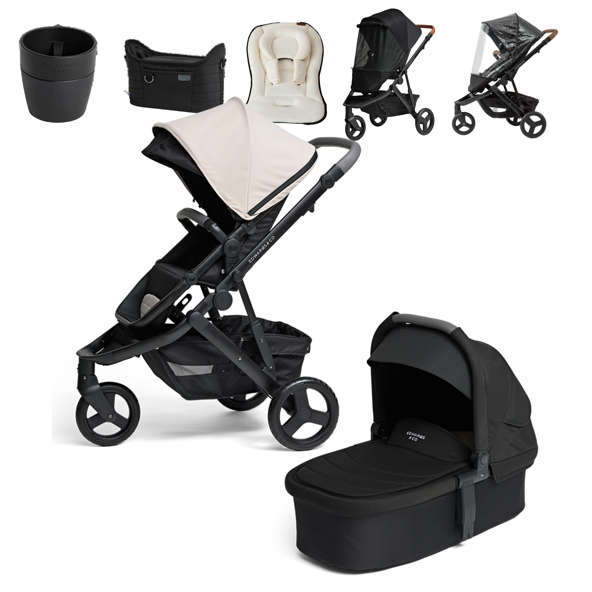 Edwards & Co Oscar M2 Stroller ULTIMATE Package - Tiny Tots Baby Store 