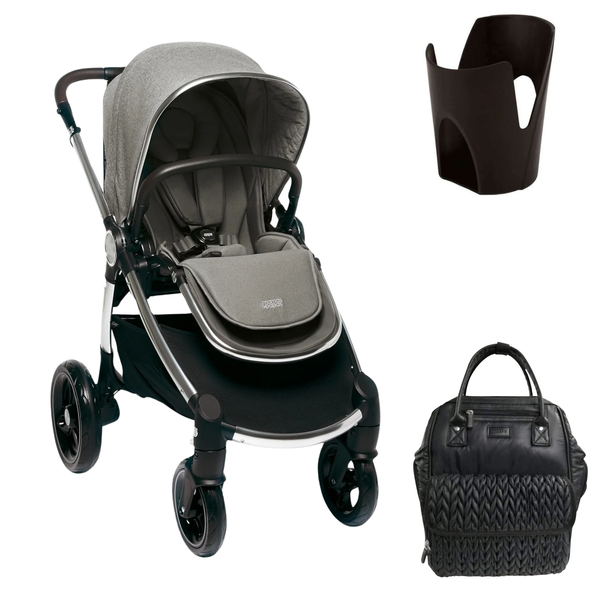 Mamas & Papas Ocarro All-Terrain Pram -Woven Grey(Black Friday OFFER)