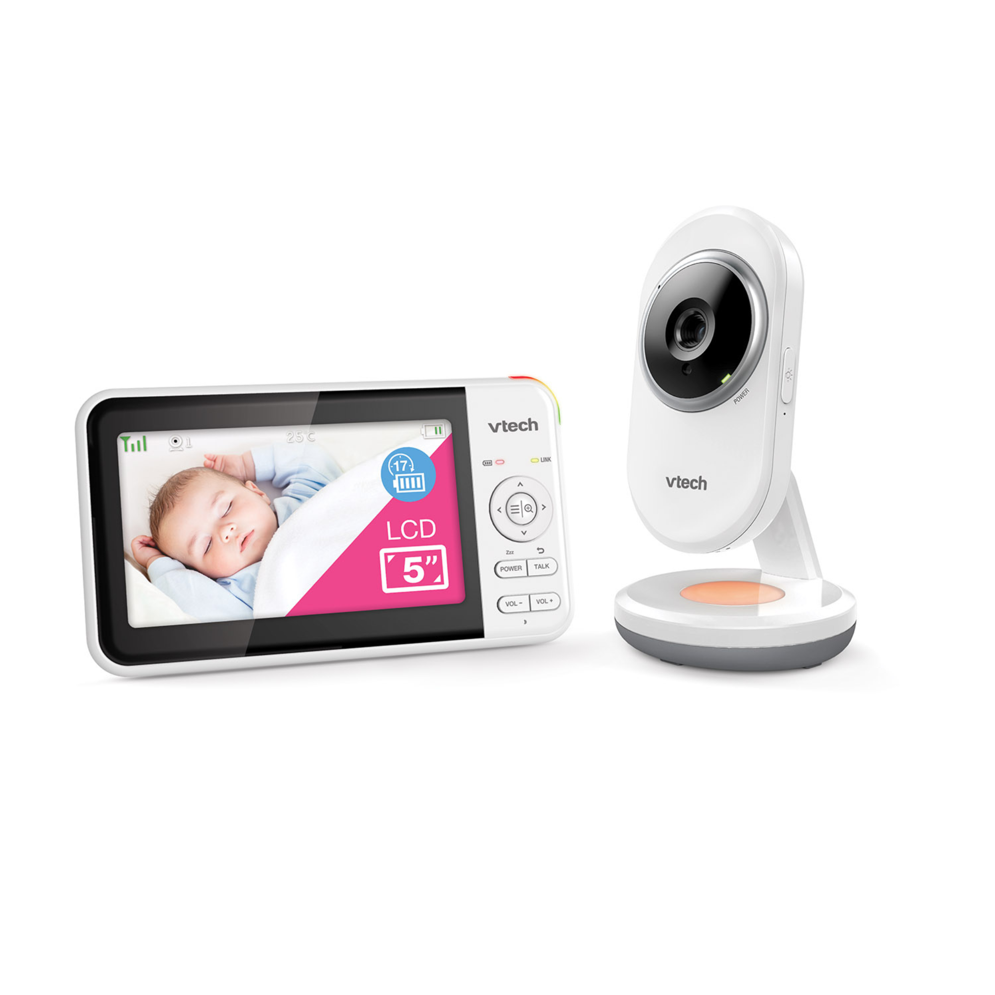 Vtech BM5250N 5" Full Colour Video & Audio Monitor (Single Camera) - Tiny Tots Baby Store 