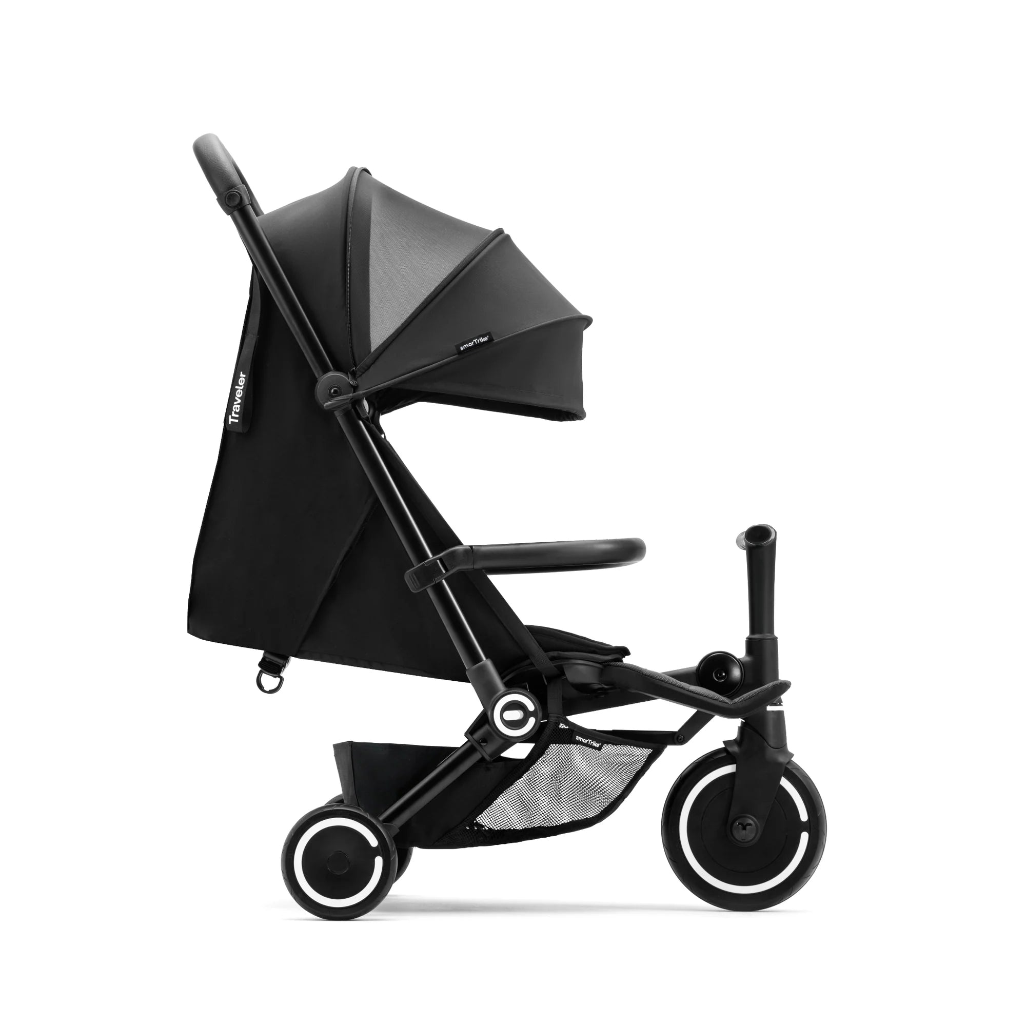 SmartTrike Traveler Stroller BLACK - Tiny Tots Baby Store 