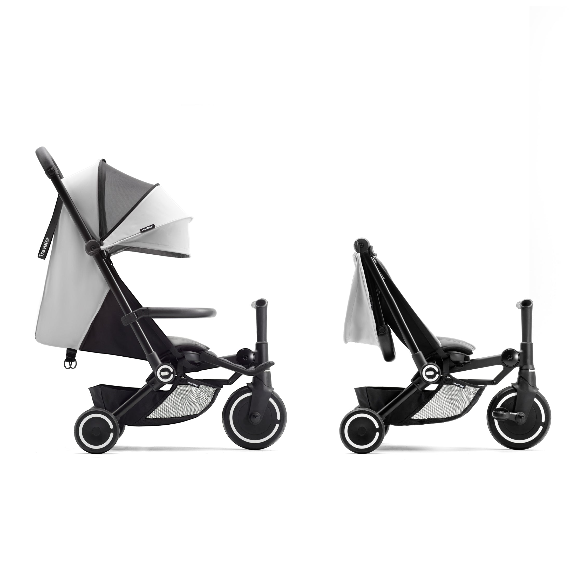 SmartTrike Traveler Stroller Off White - Tiny Tots Baby Store 