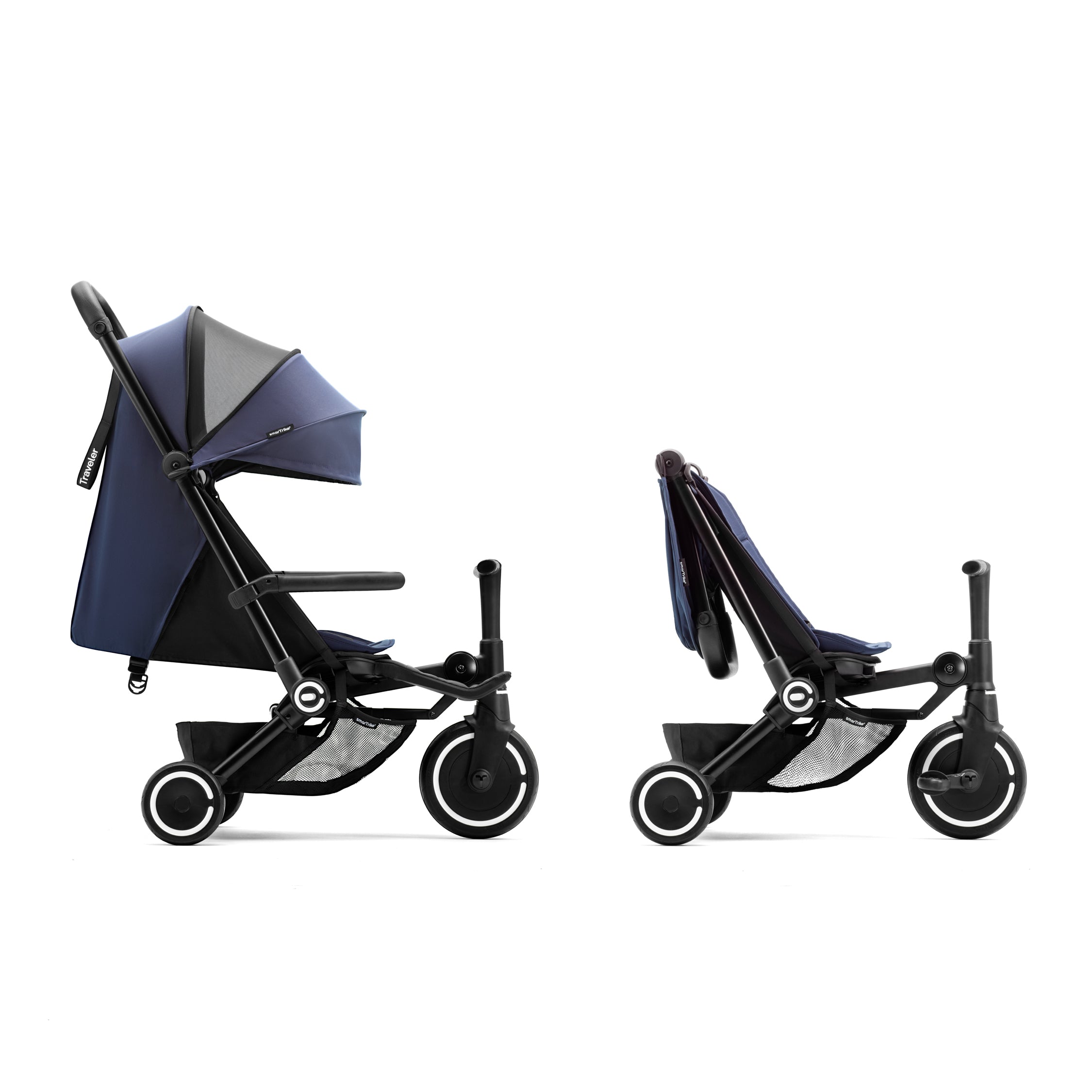 SmartTrike Traveler Stroller BLUE - Tiny Tots Baby Store 