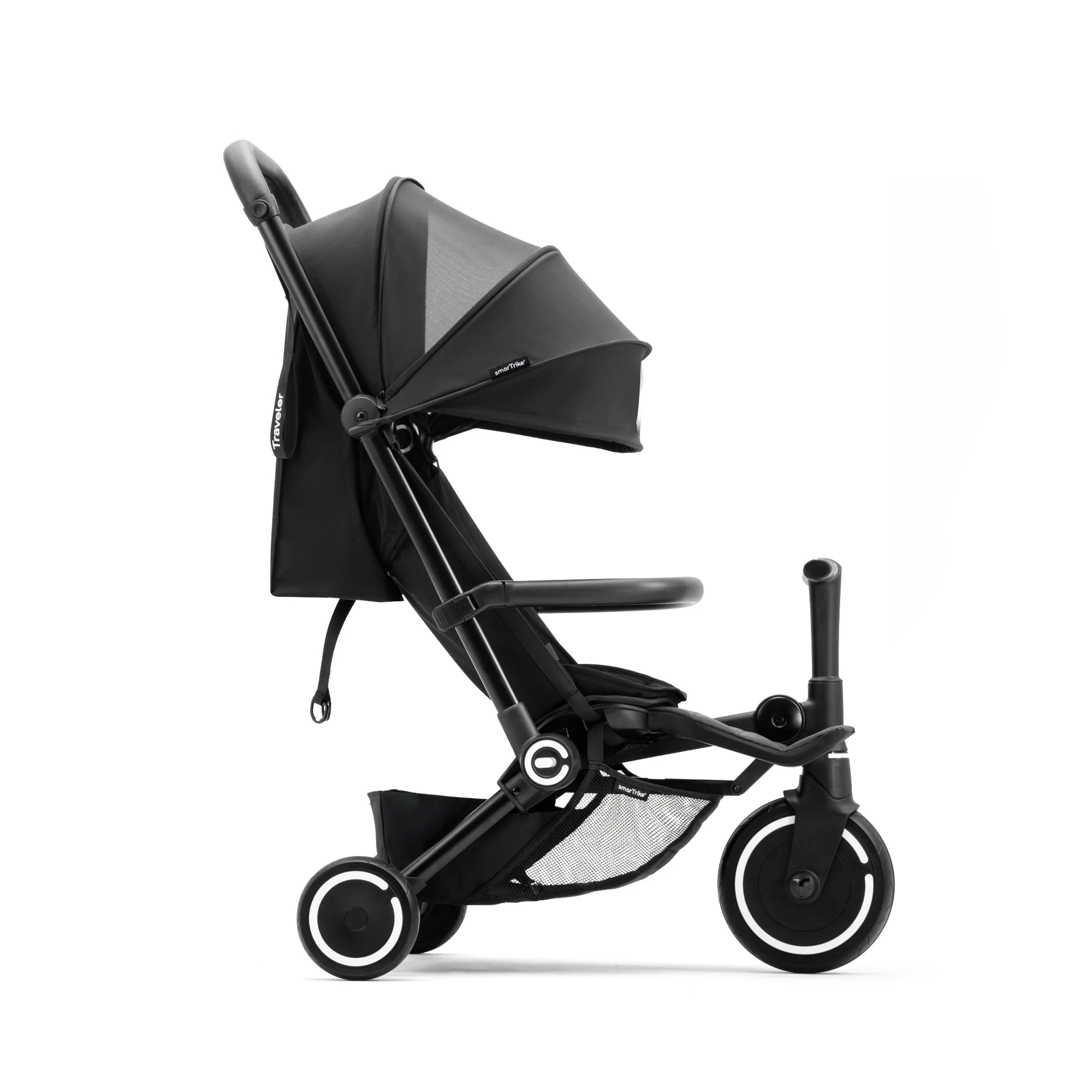 SmartTrike Traveler Stroller BLACK - Tiny Tots Baby Store 