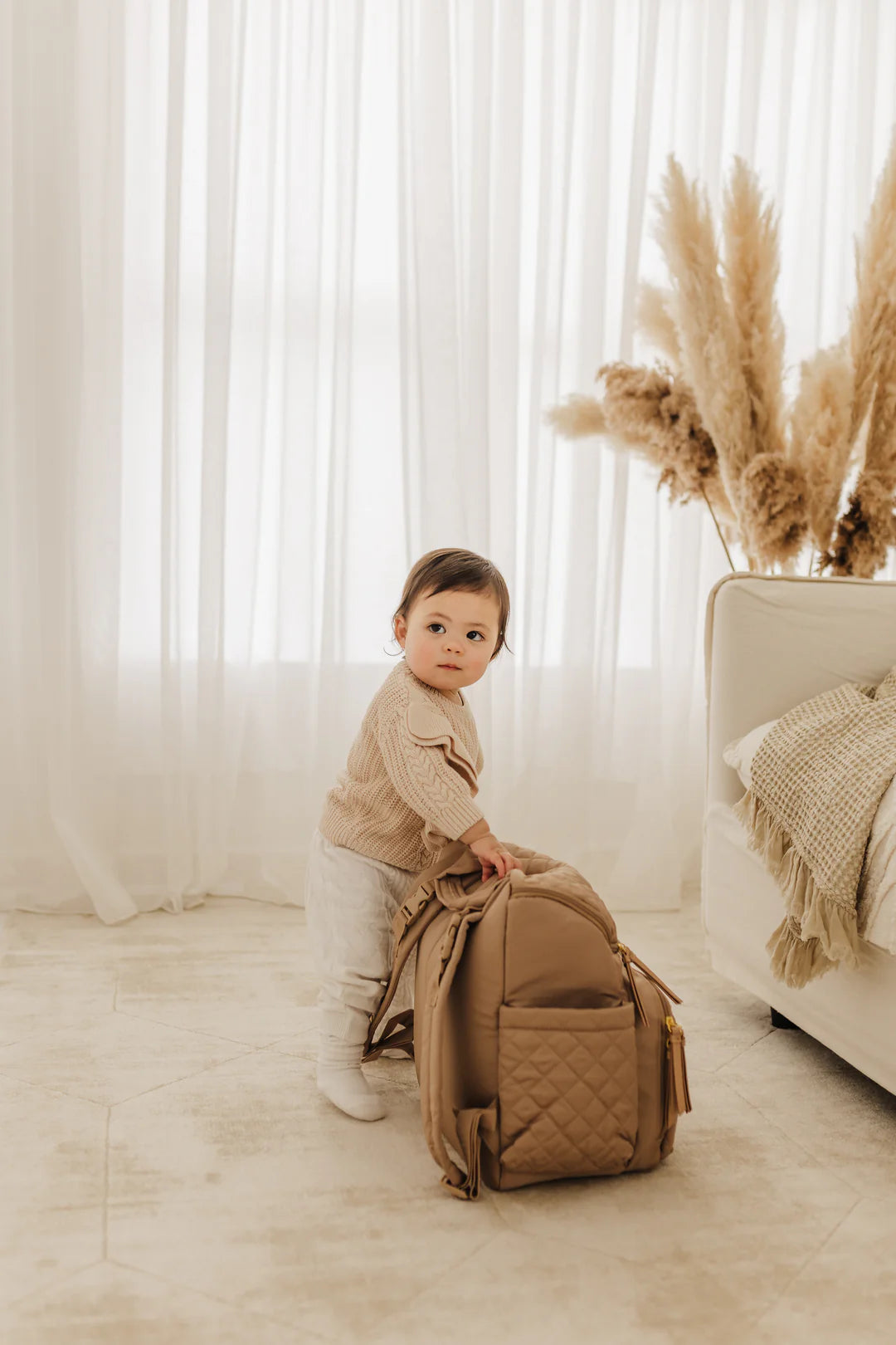 Skip Hop Forma Nappy Backpack - Camel - Tiny Tots Baby Store 