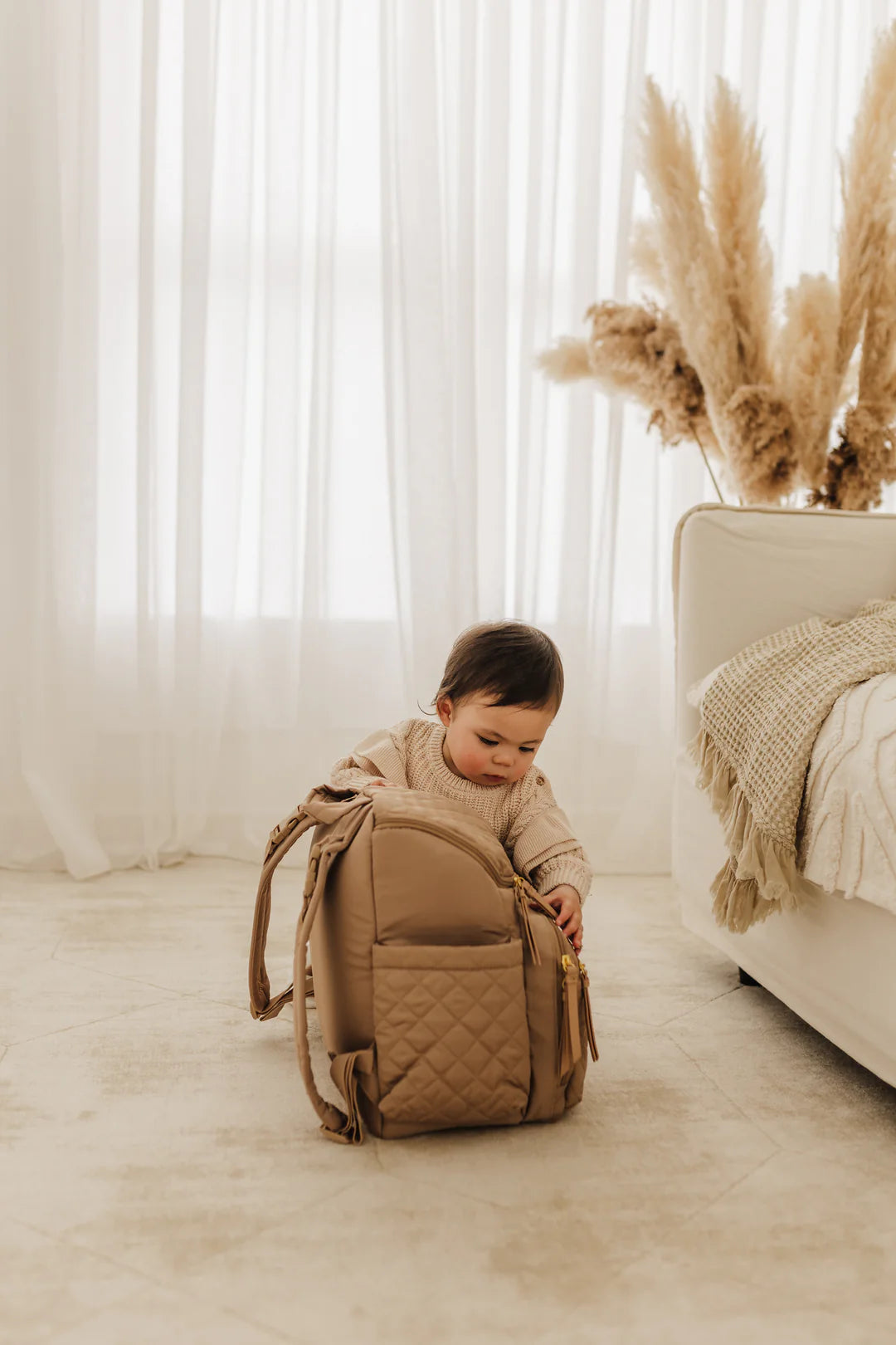 Skip Hop Forma Nappy Backpack - Camel - Tiny Tots Baby Store 