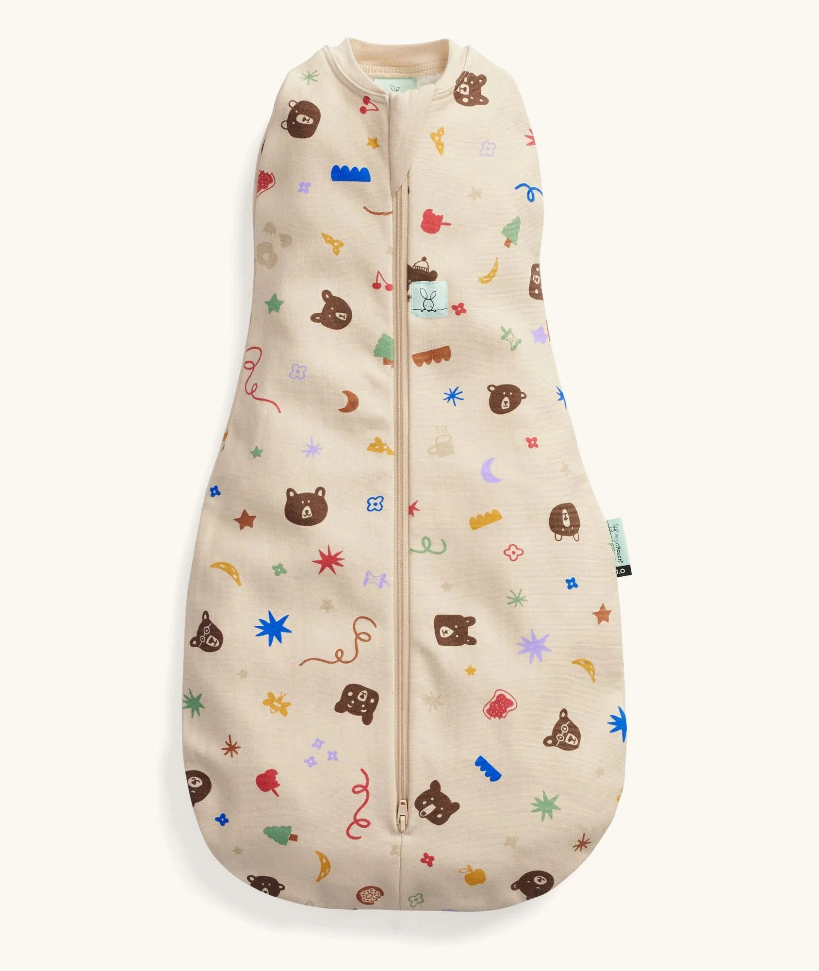 Ergopouch Cocoon Swaddle Bag 1.0 TOG Oatmeal Marle - Tiny Tots Baby Store 