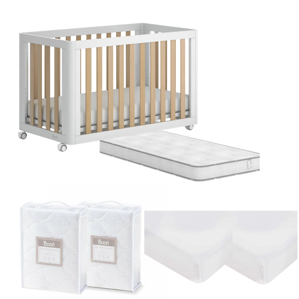 Boori Turin Compact Cot 6 PC Package - Tiny Tots Baby Store 