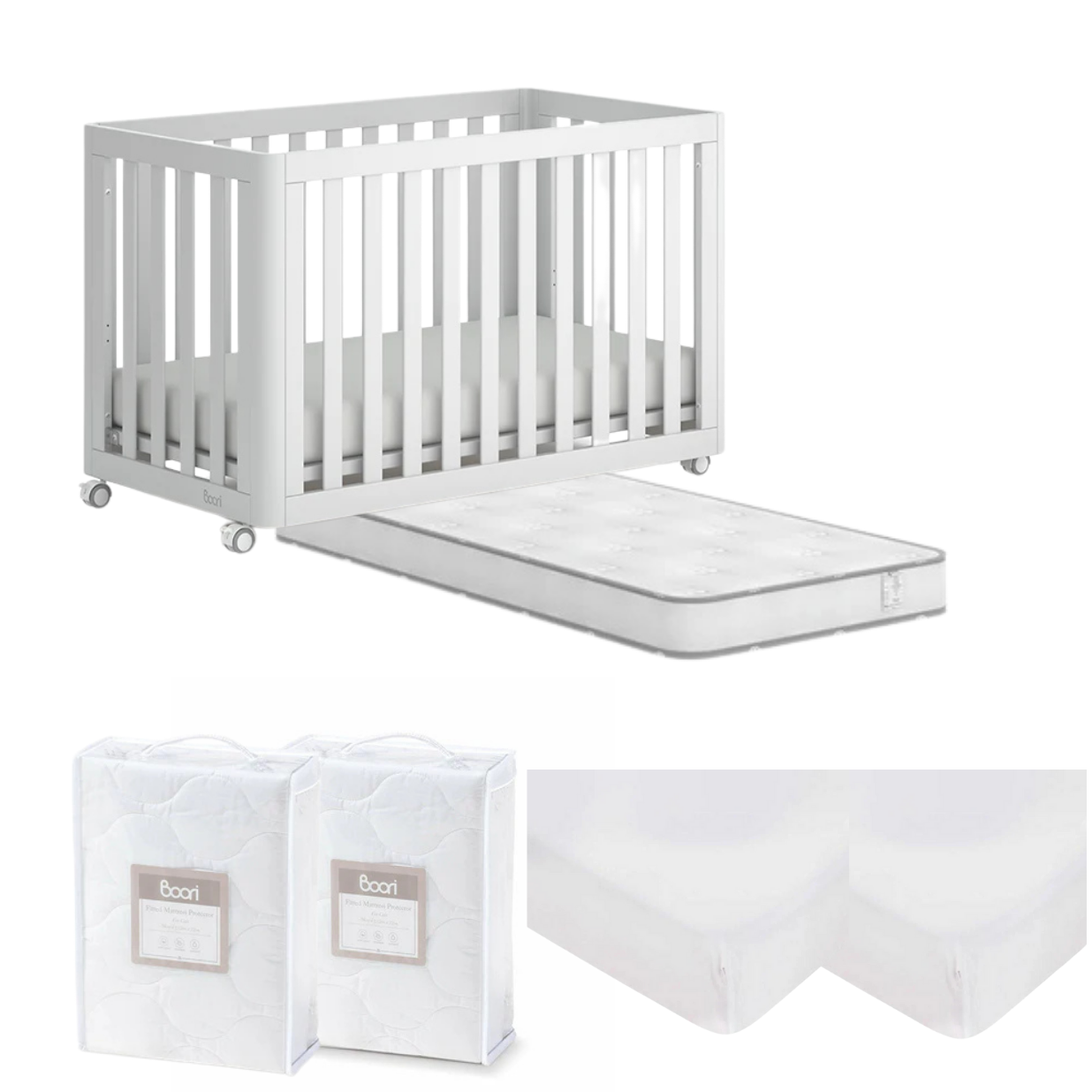 Boori Turin Compact Cot 6 PC Package - Tiny Tots Baby Store 