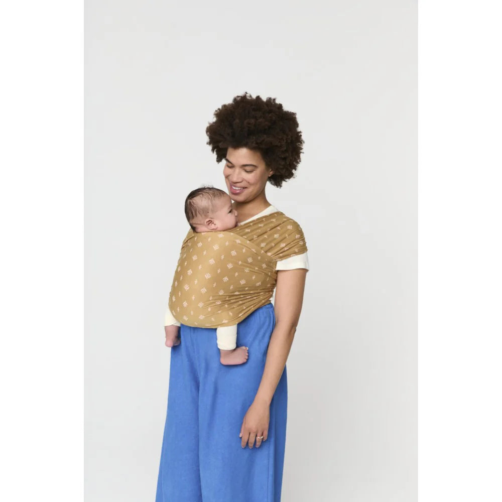 Ergobaby Aura Wrap Sustainable Knit - Camel Harvest - Tiny Tots Baby Store 