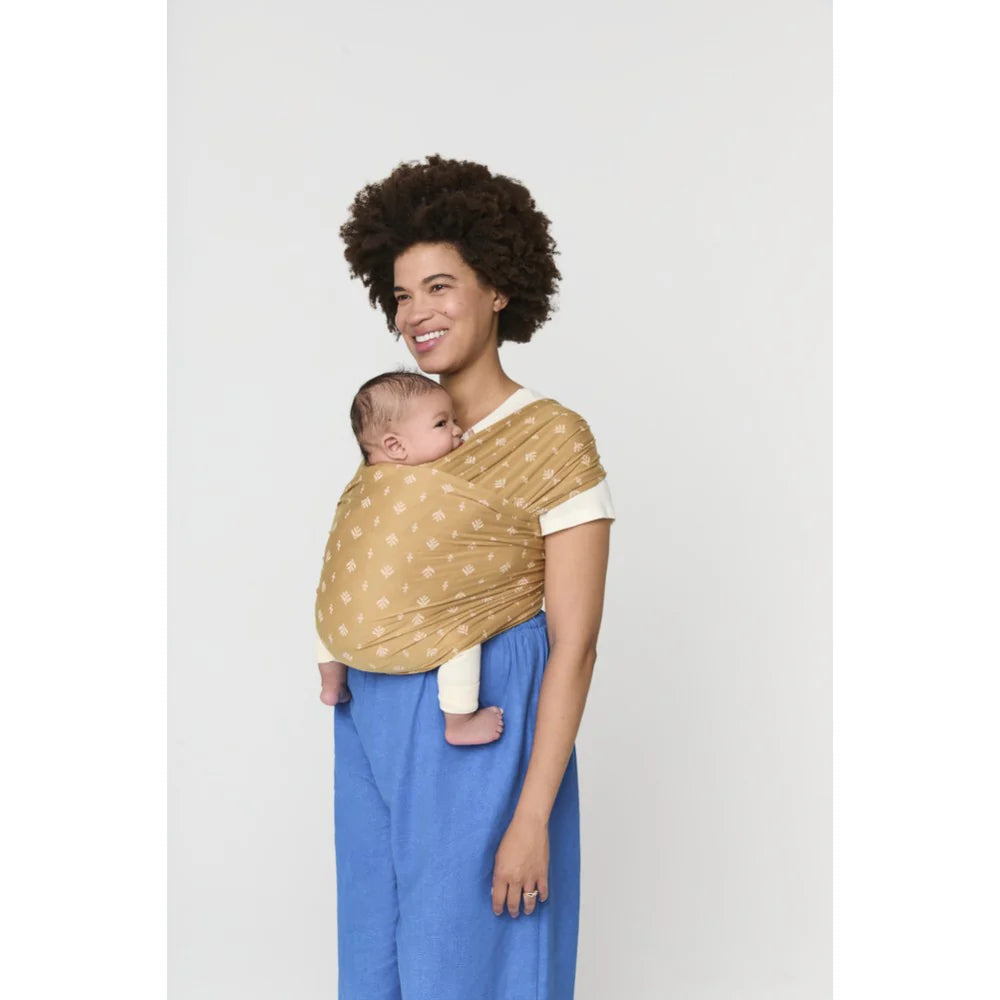 Ergobaby Aura Wrap Sustainable Knit - Camel Harvest - Tiny Tots Baby Store 