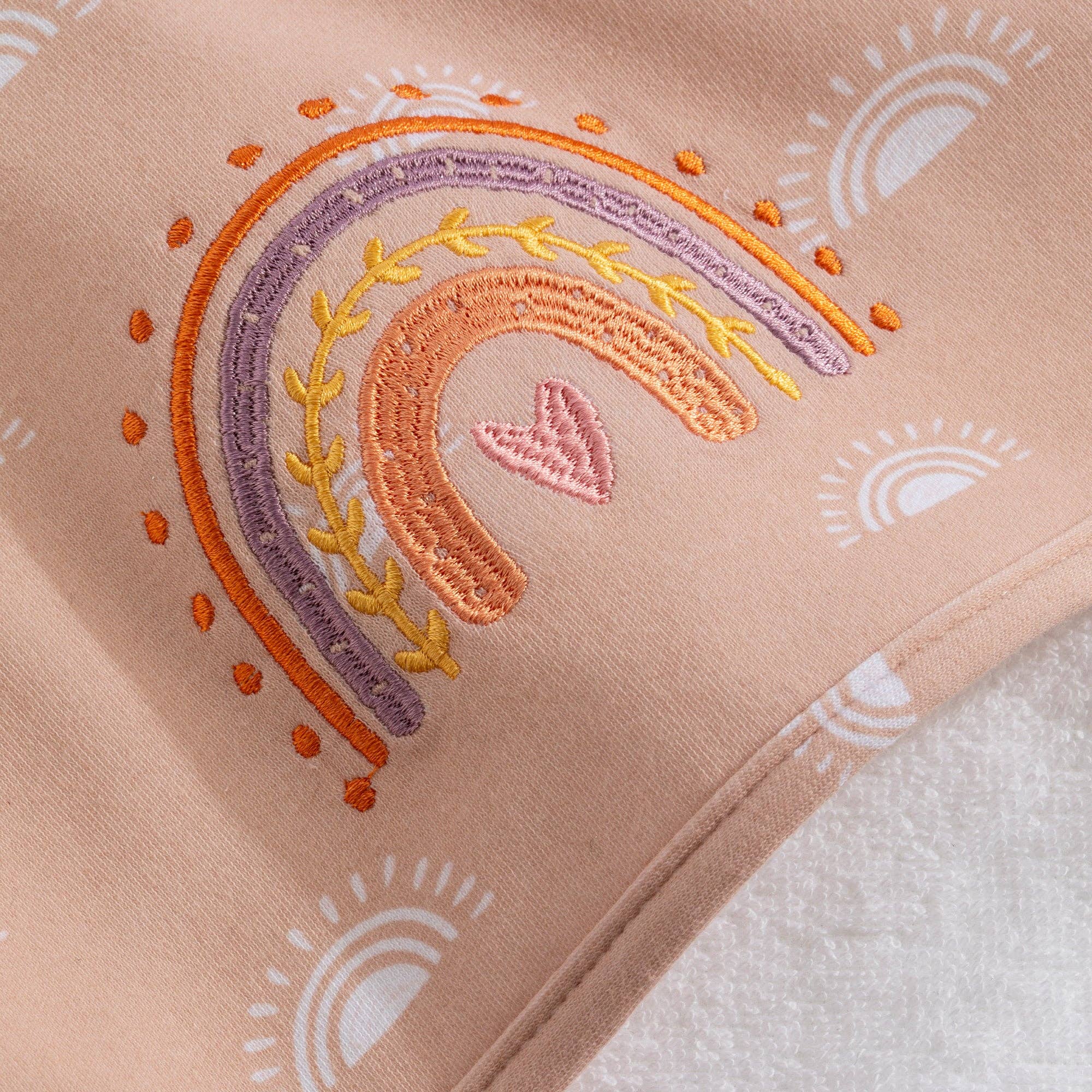 Living Textiles - Hooded Towel - Bohemian Bliss - Tiny Tots Baby Store 