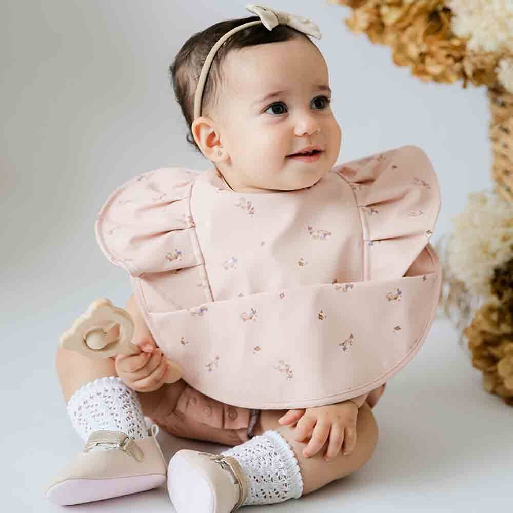 Snuggle Hunny - Posy Frill Snuggle Bib - Tiny Tots Baby Store 