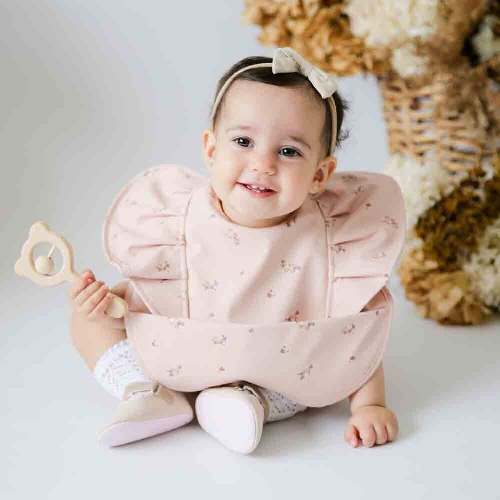 Snuggle Hunny - Posy Frill Snuggle Bib - Tiny Tots Baby Store 