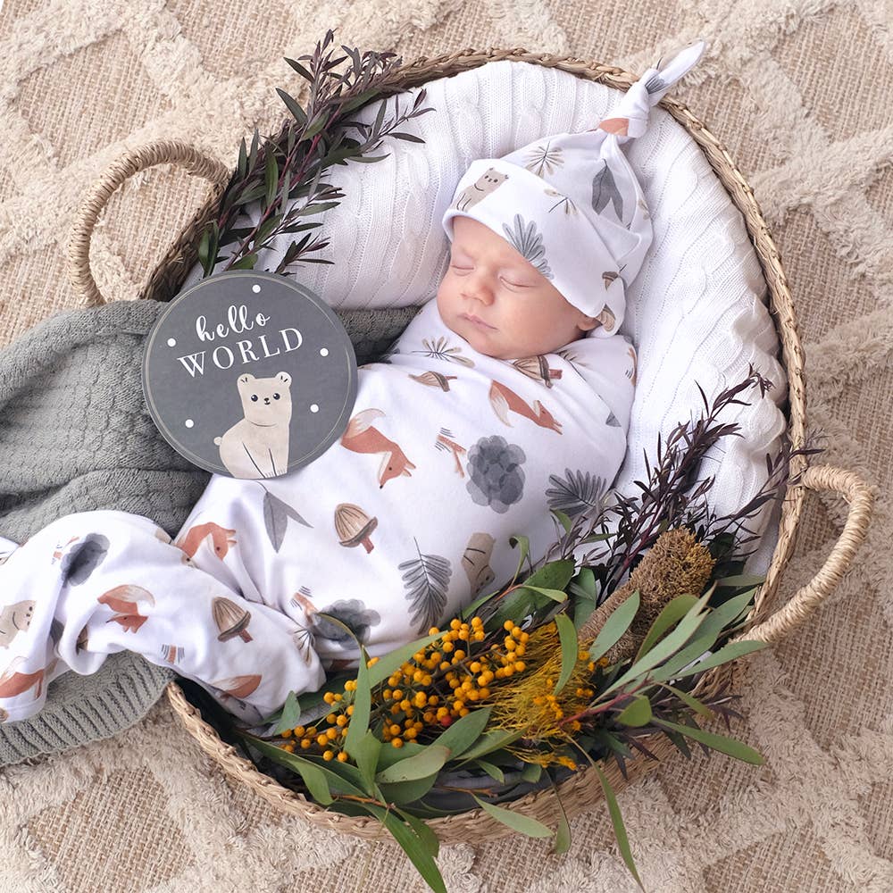 Living Textiles - Newborn Gift Set - Forest Retreat - Tiny Tots Baby Store 