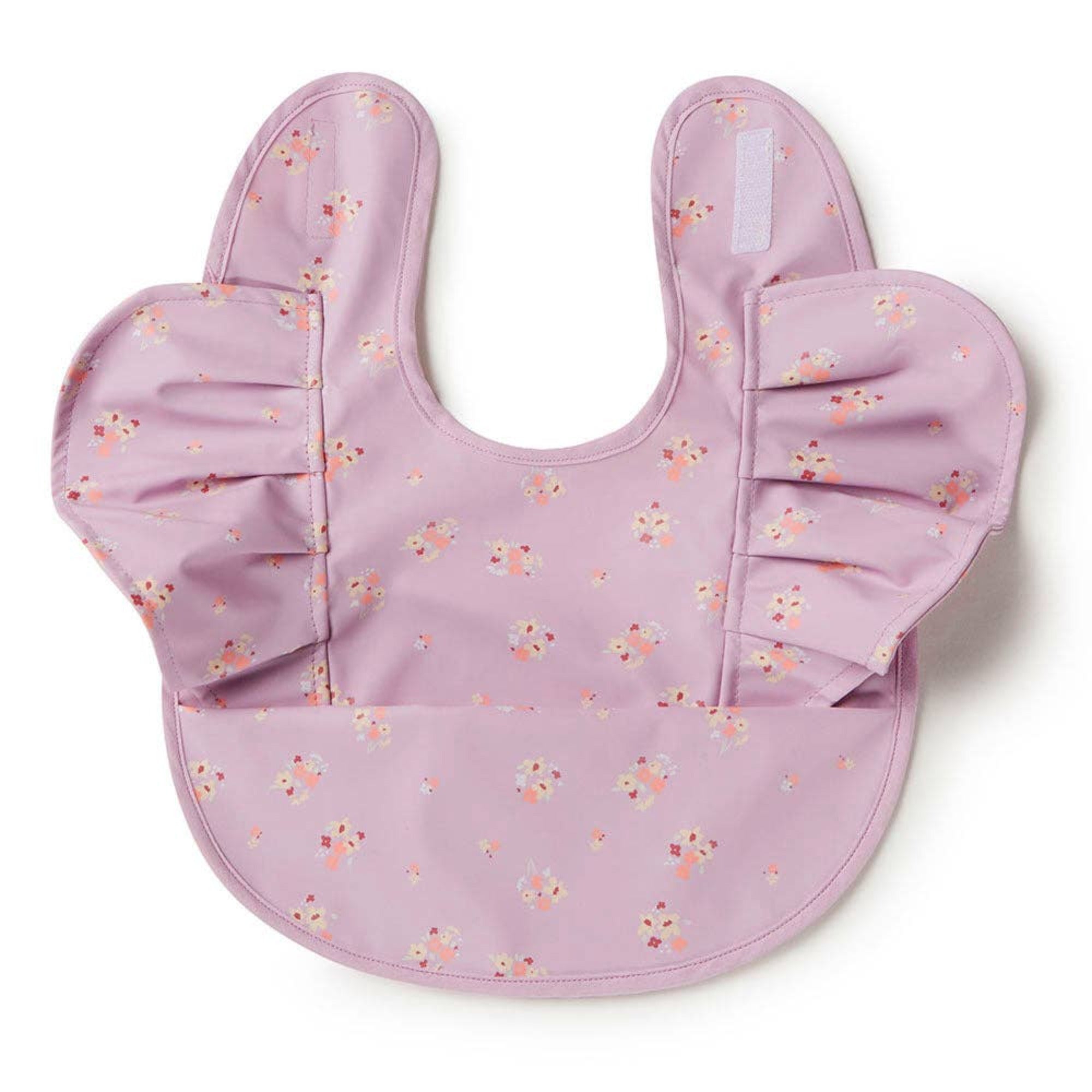 Snuggle Hunny Lilac Bloom Frill Snuggle Bib - Tiny Tots Baby Store 