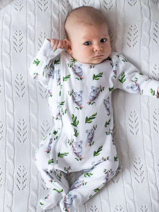 Emotion & Kids Koala Zip Onesie with Feet Organic Cotton