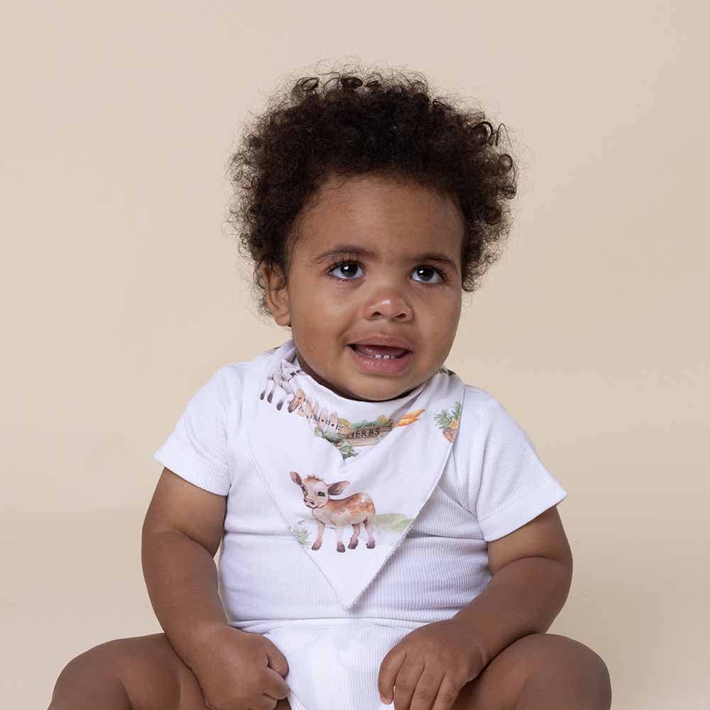 Snuggle Hunny - Farm Organic Dribble Bib - Tiny Tots Baby Store 