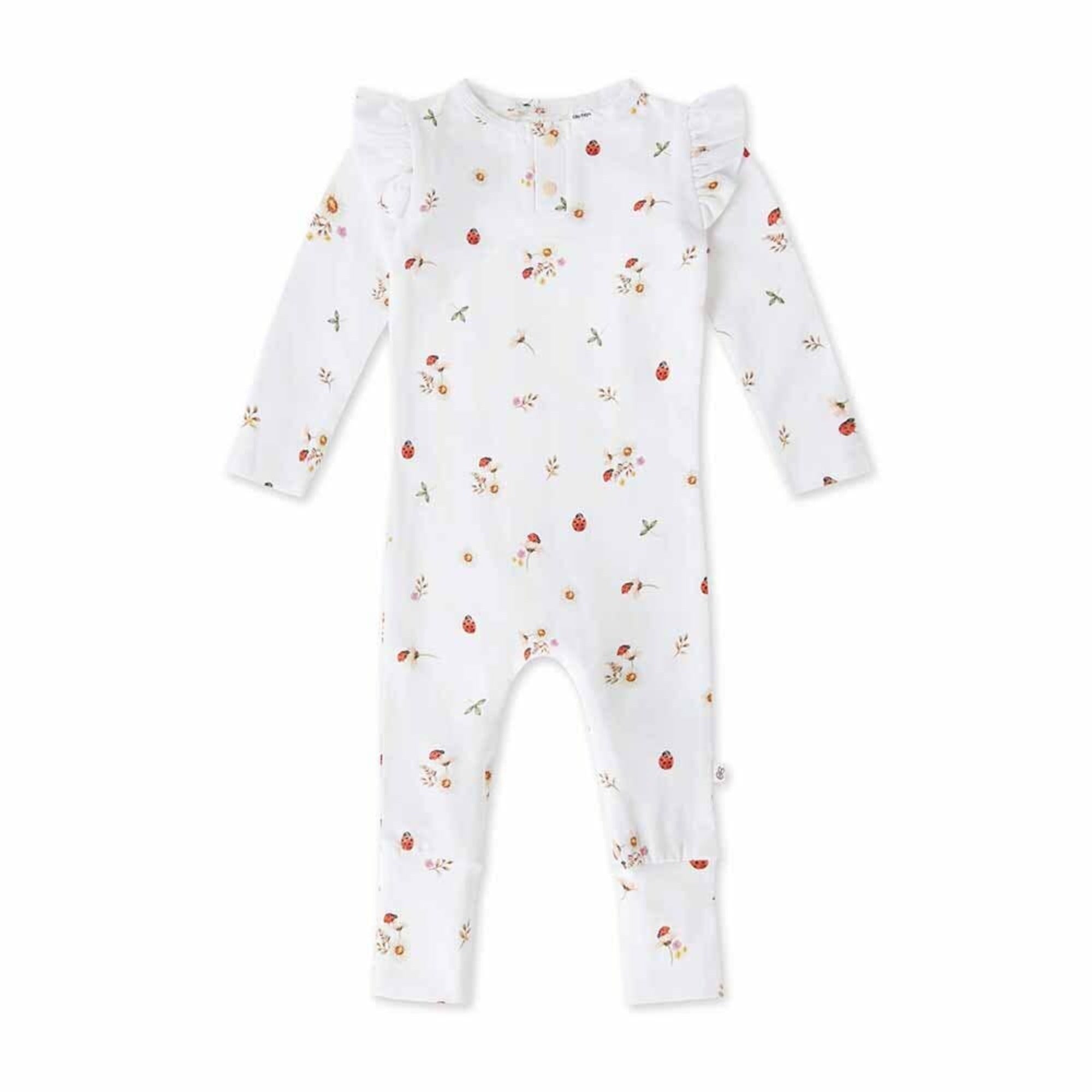 Snuggle Hunny Ladybug Organic Growsuit - Tiny Tots Baby Store 