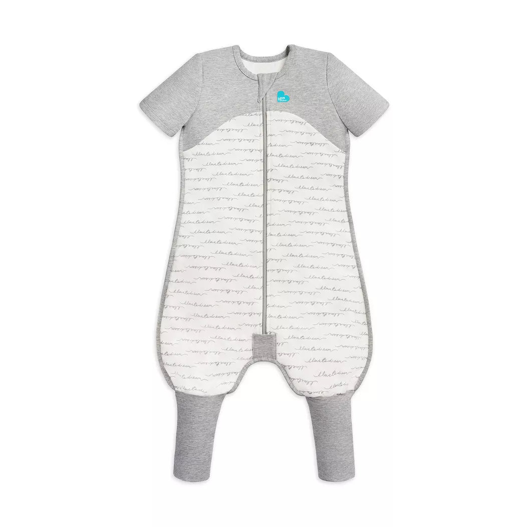 Love To Dream Sleep Suit Short Sleeve 1 Tog Dreamer White - Tiny Tots Baby Store 