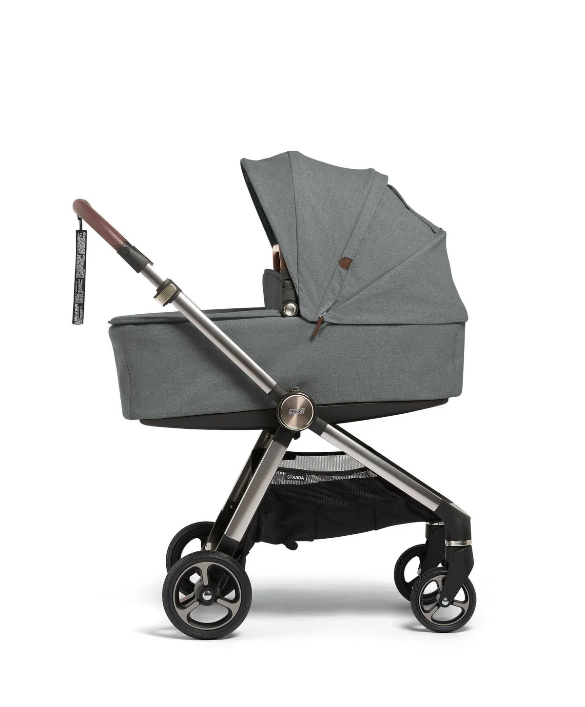 Mamas&Papas Strada Pram Carrycot -Grey Melange - Tiny Tots Baby Store 