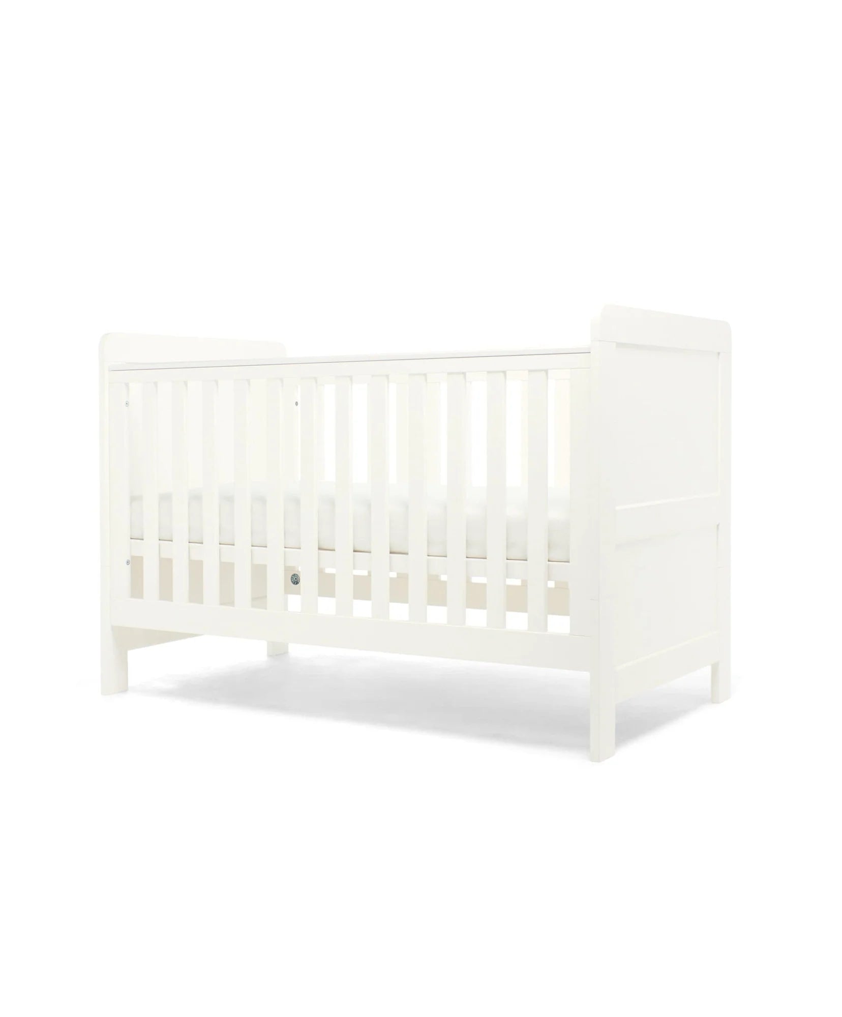 Hampden 5 Piece Set with Cotbed, Dresser Changer, Mattress, Fitted Sheets & Mattress Protector - White (ETA Mid Jan) - Tiny Tots Baby Store 