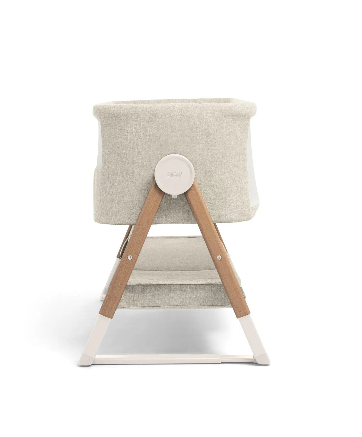 Mamas & Papas Lua Bedside Crib - Beige ( ETA end of SEP) - Tiny Tots Baby Store 