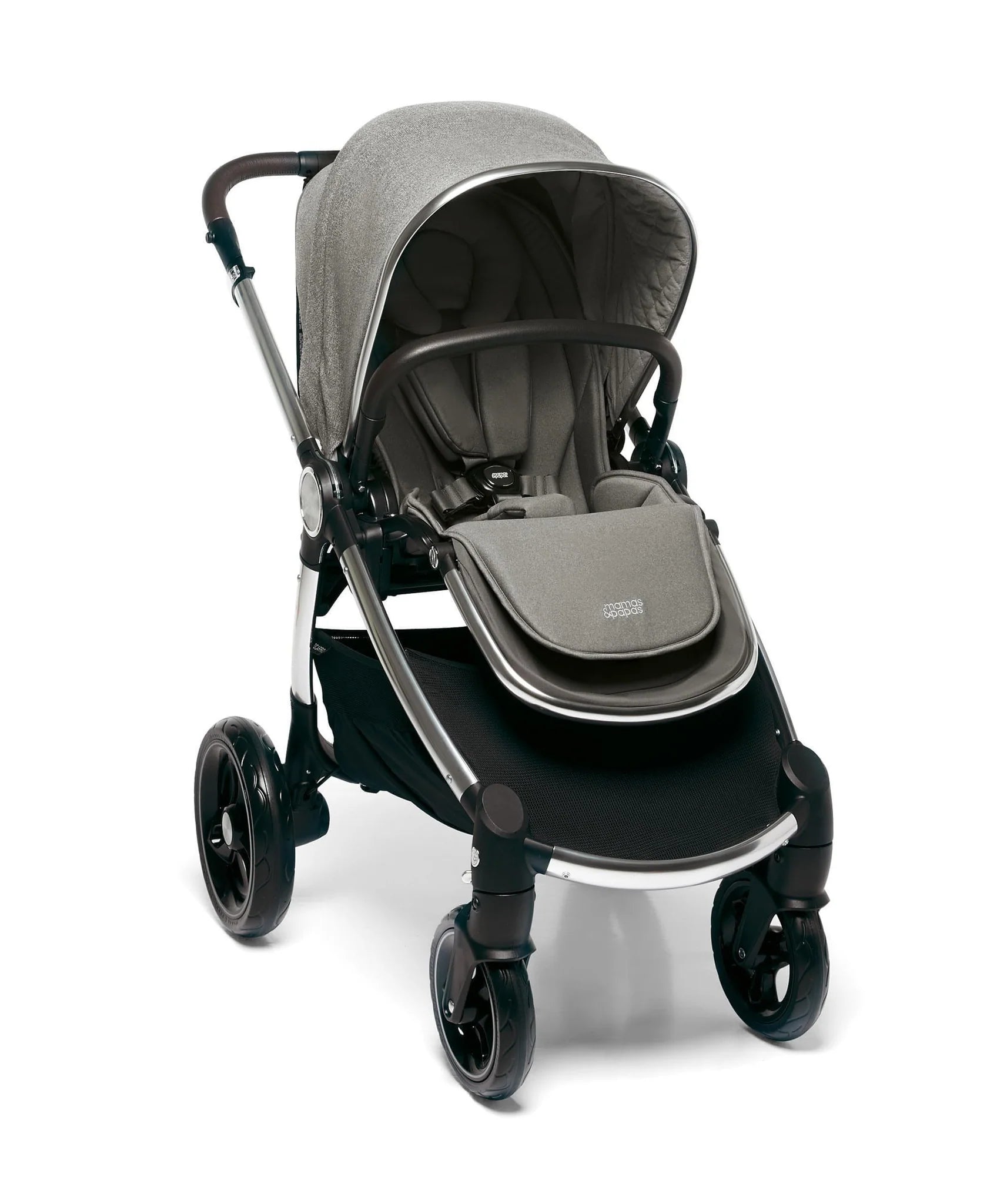 Mamas & Papas Ocarro All-Terrain Pram -Woven Grey - Tiny Tots Baby Store 